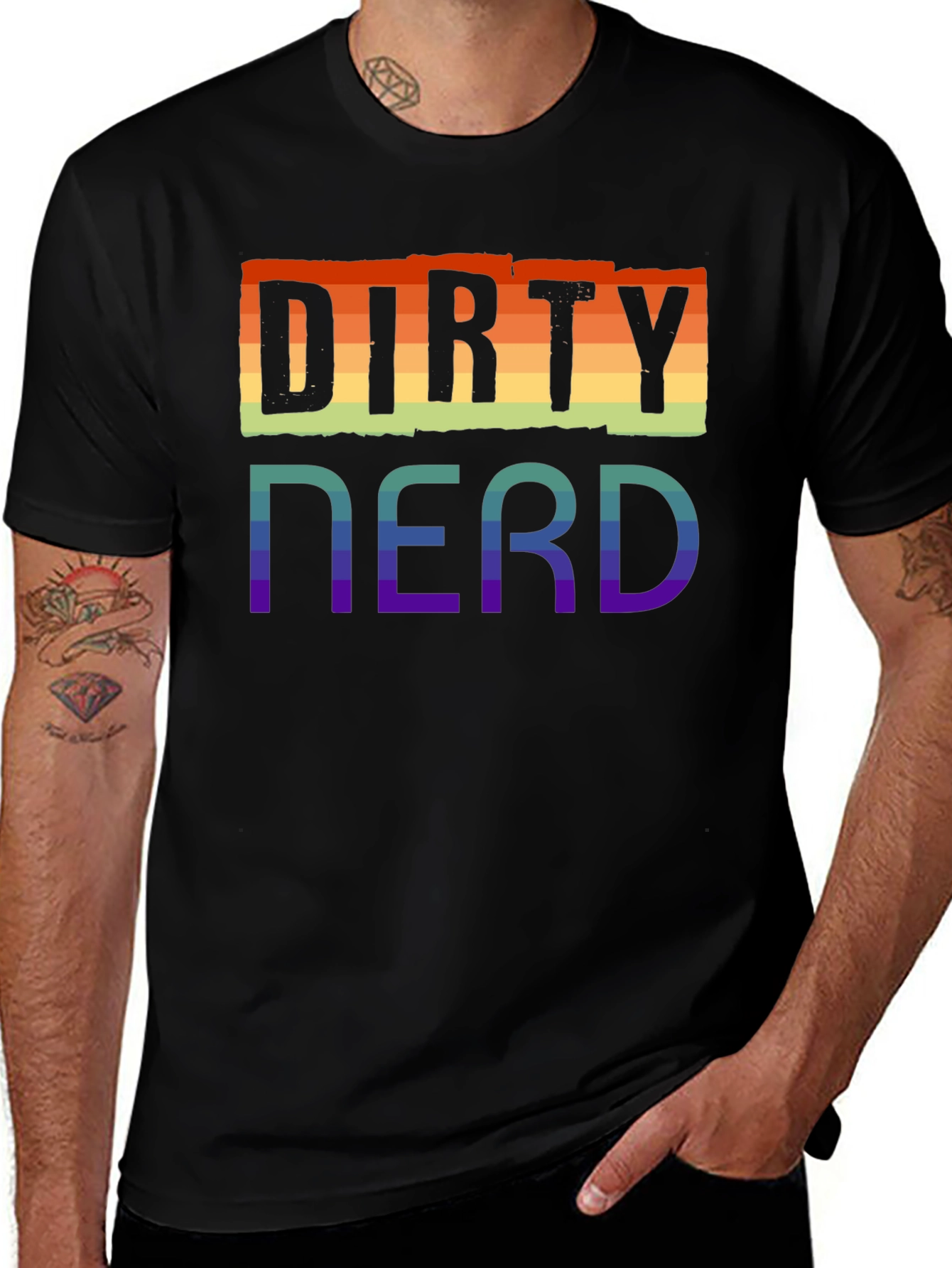 Dirty Nerd Rainbow Pride T-Shirt