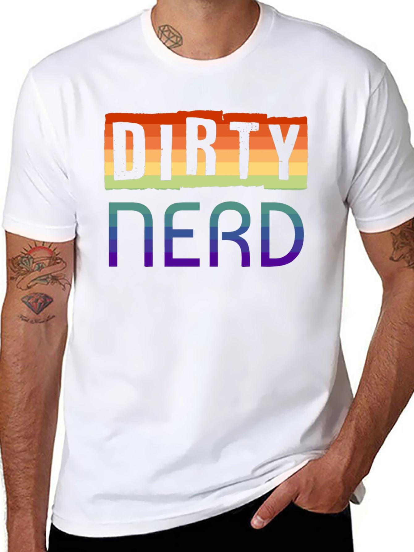 Dirty Nerd Rainbow Pride T-Shirt