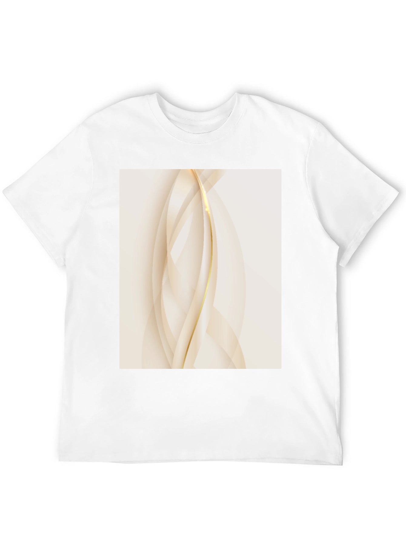 Modern Abstract Graphic Tee - Black