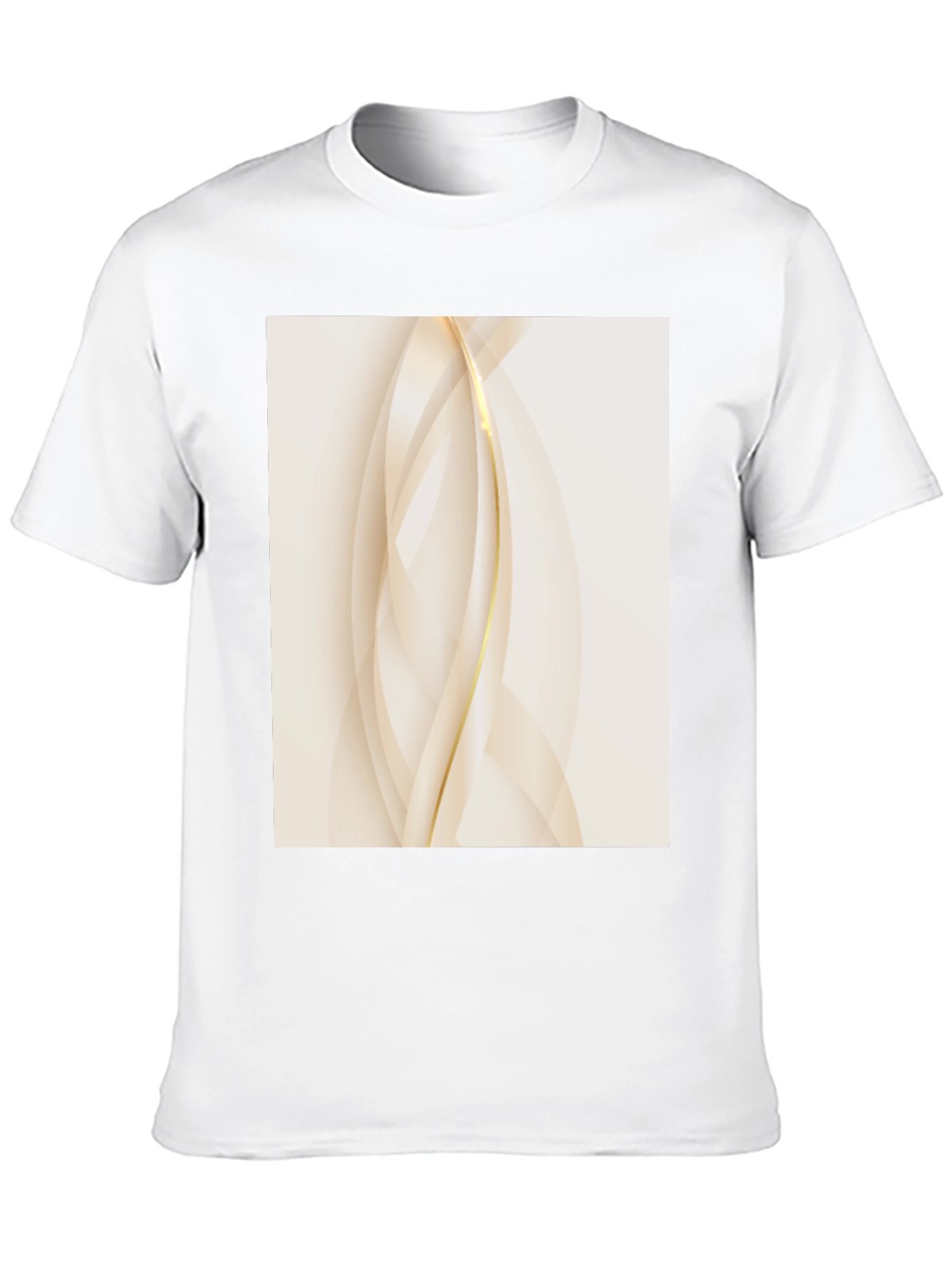 Modern Abstract Graphic Tee - Black