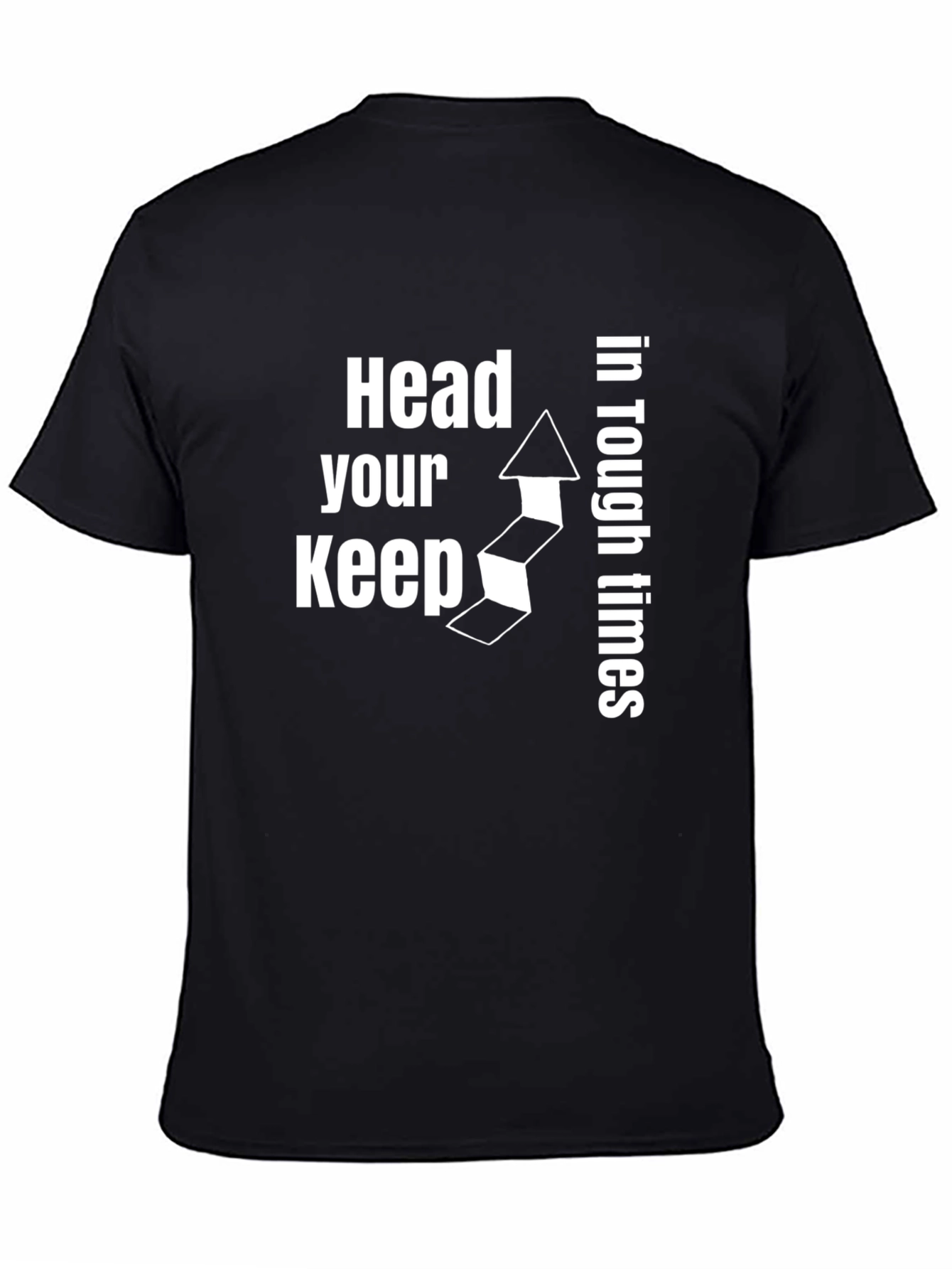 Keep Your Head Up Black Graphic Tee