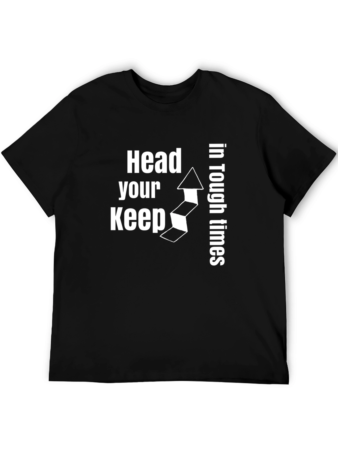 Keep Your Head Up Black Graphic Tee