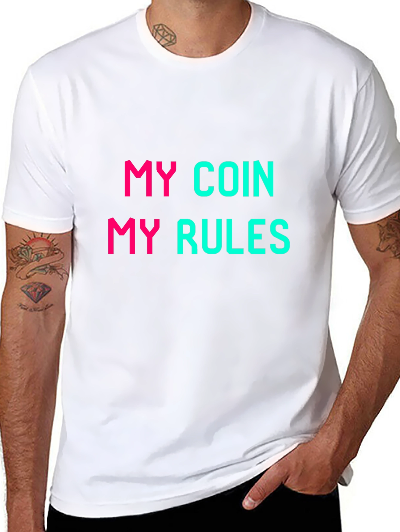My Coin My Rules Graphic Tee - Black