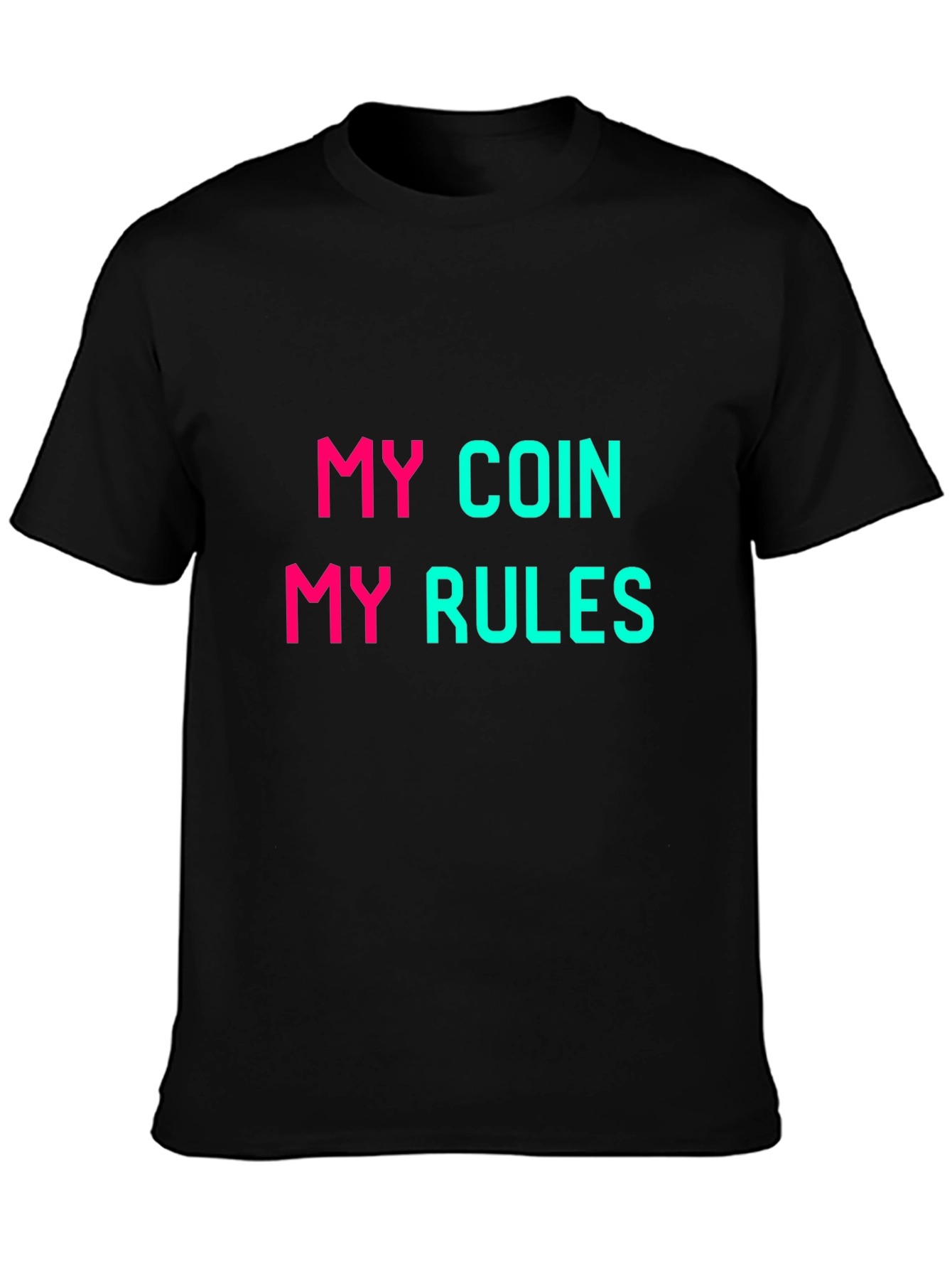 My Coin My Rules Graphic Tee - Black