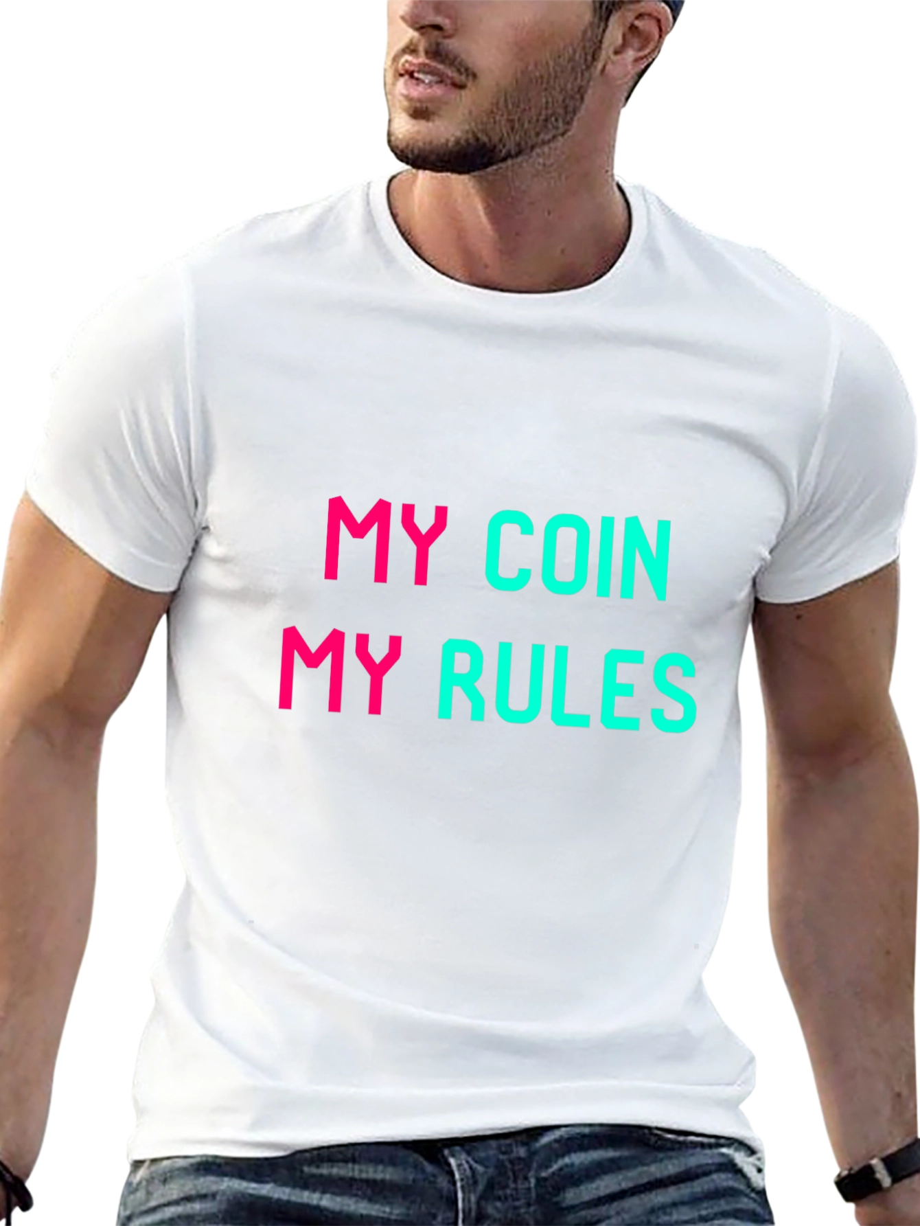 My Coin My Rules Graphic Tee - Black