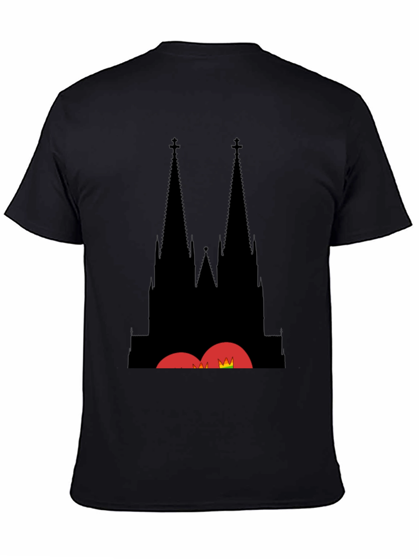 Cologne Cathedral Silhouette Black T-Shirt