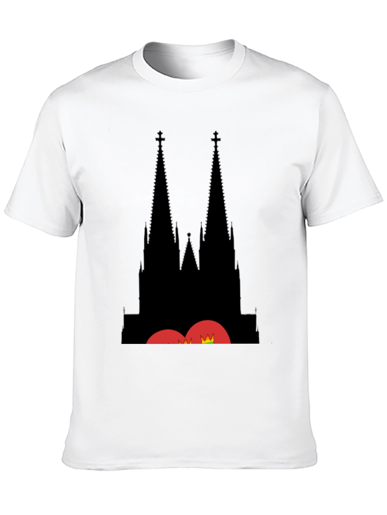 Cologne Cathedral Silhouette Black T-Shirt