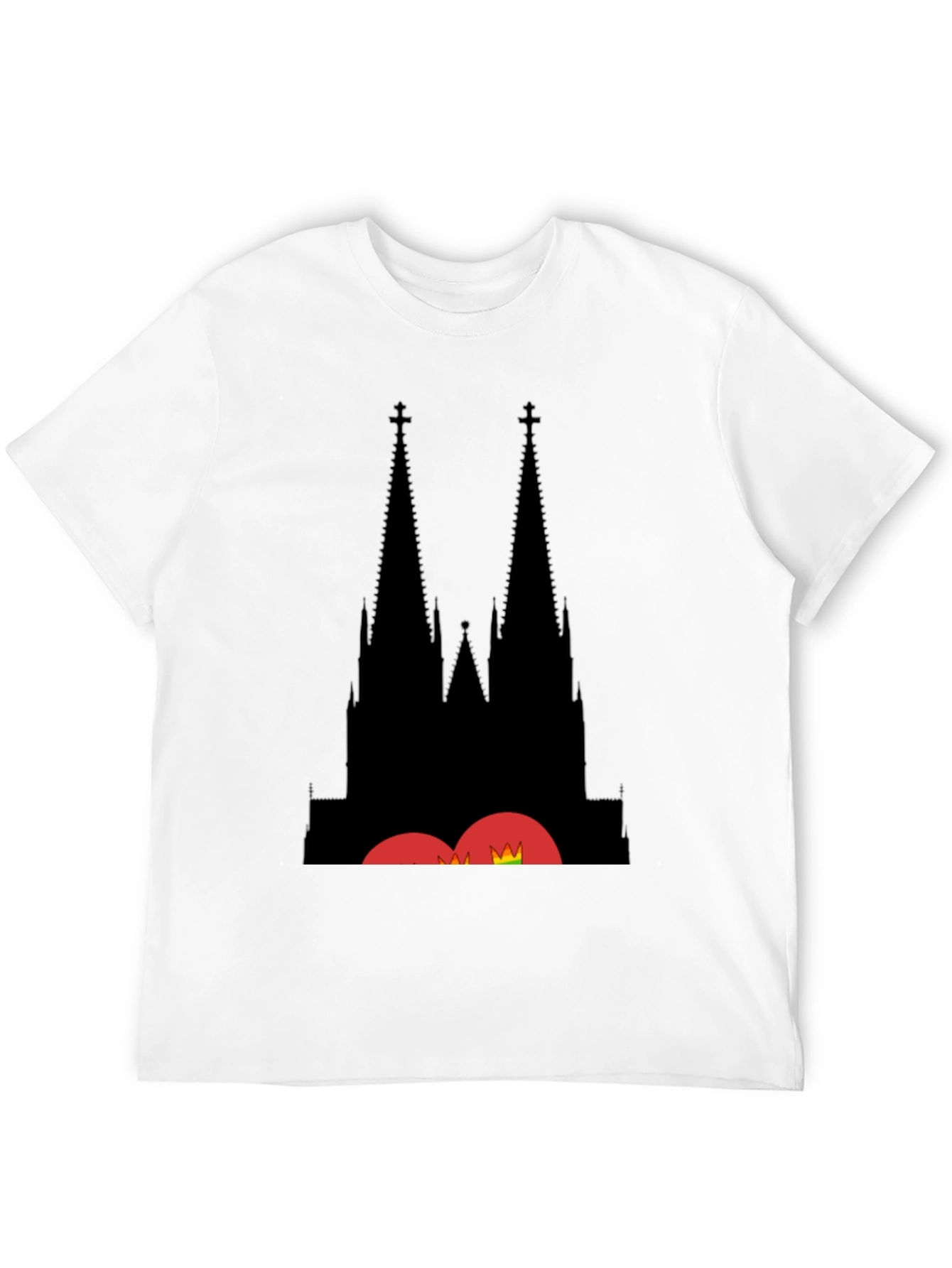 Cologne Cathedral Silhouette Black T-Shirt