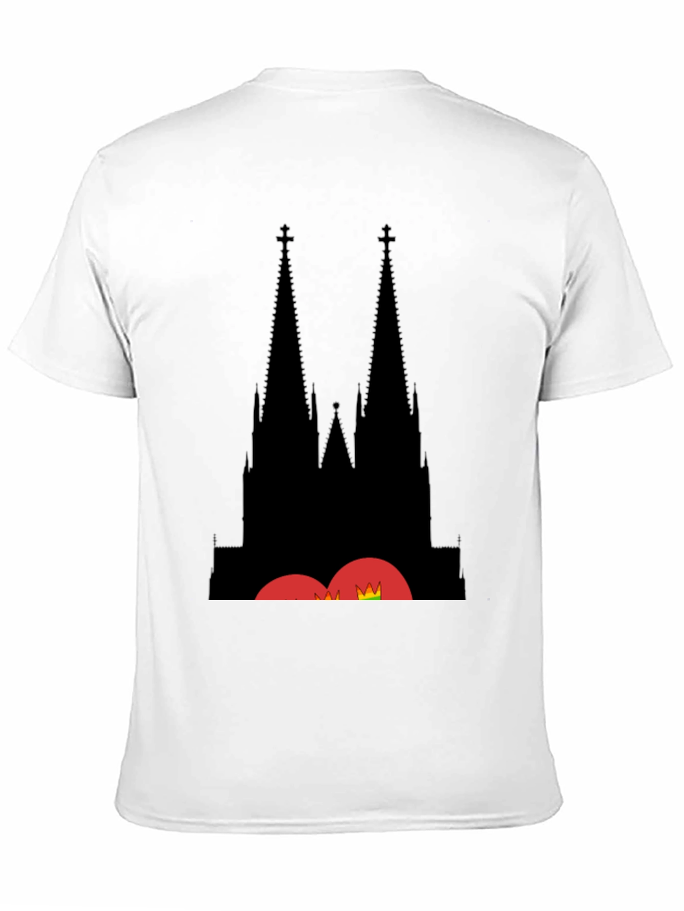 Cologne Cathedral Silhouette Black T-Shirt