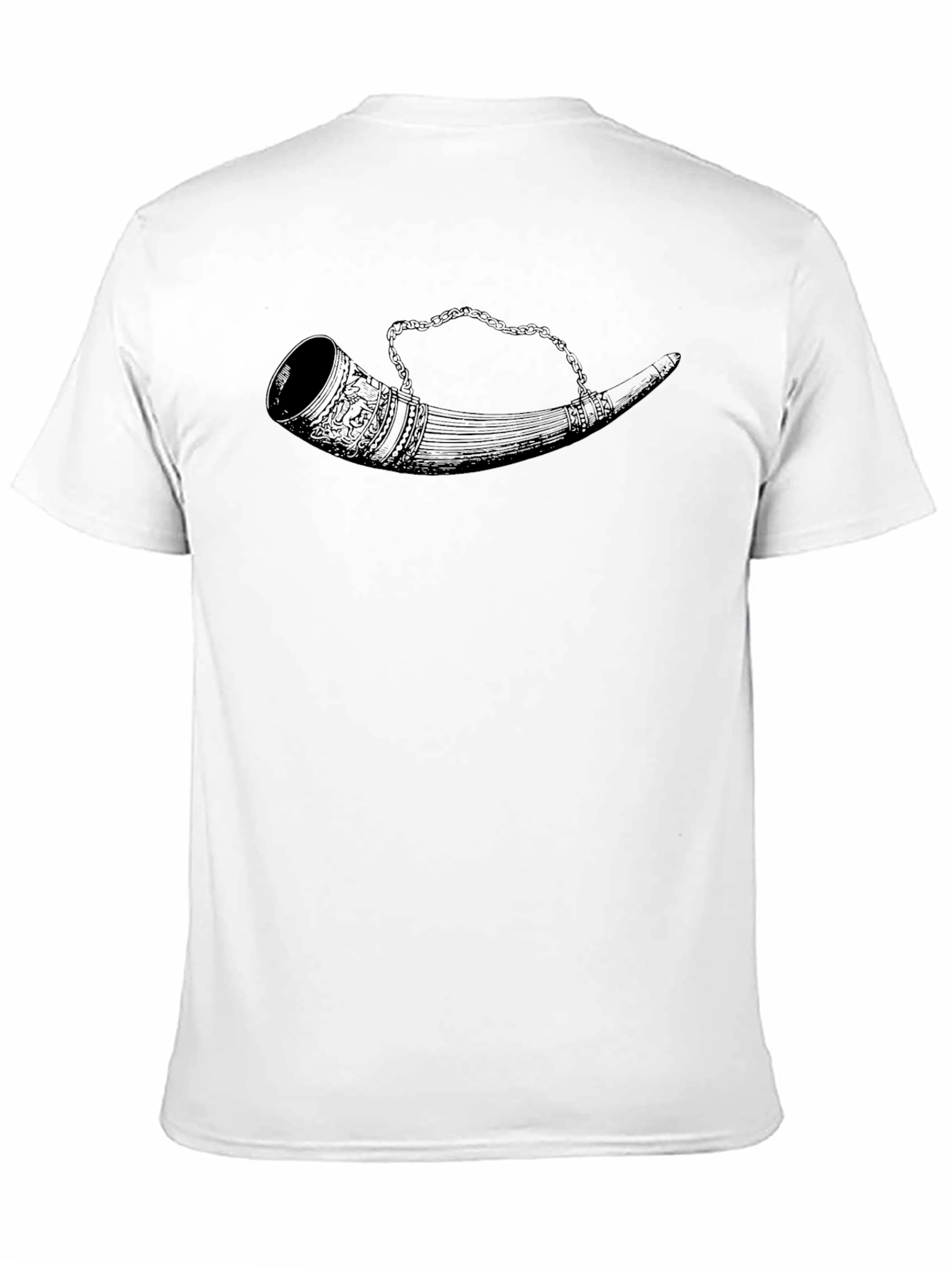 Drinking Horn Graphic Tee - Black