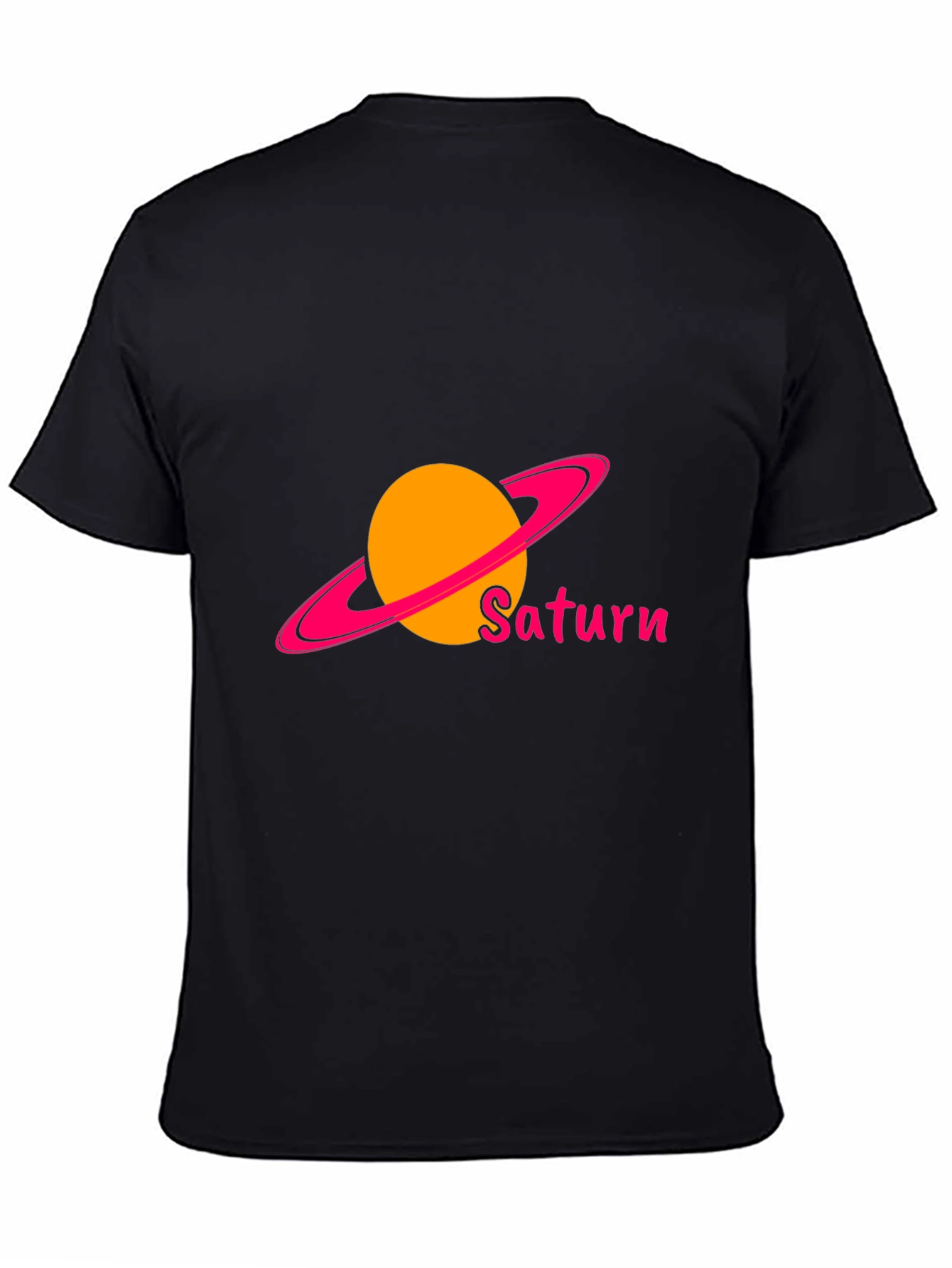 Saturn Graphic Black T-Shirt - Space & Planets