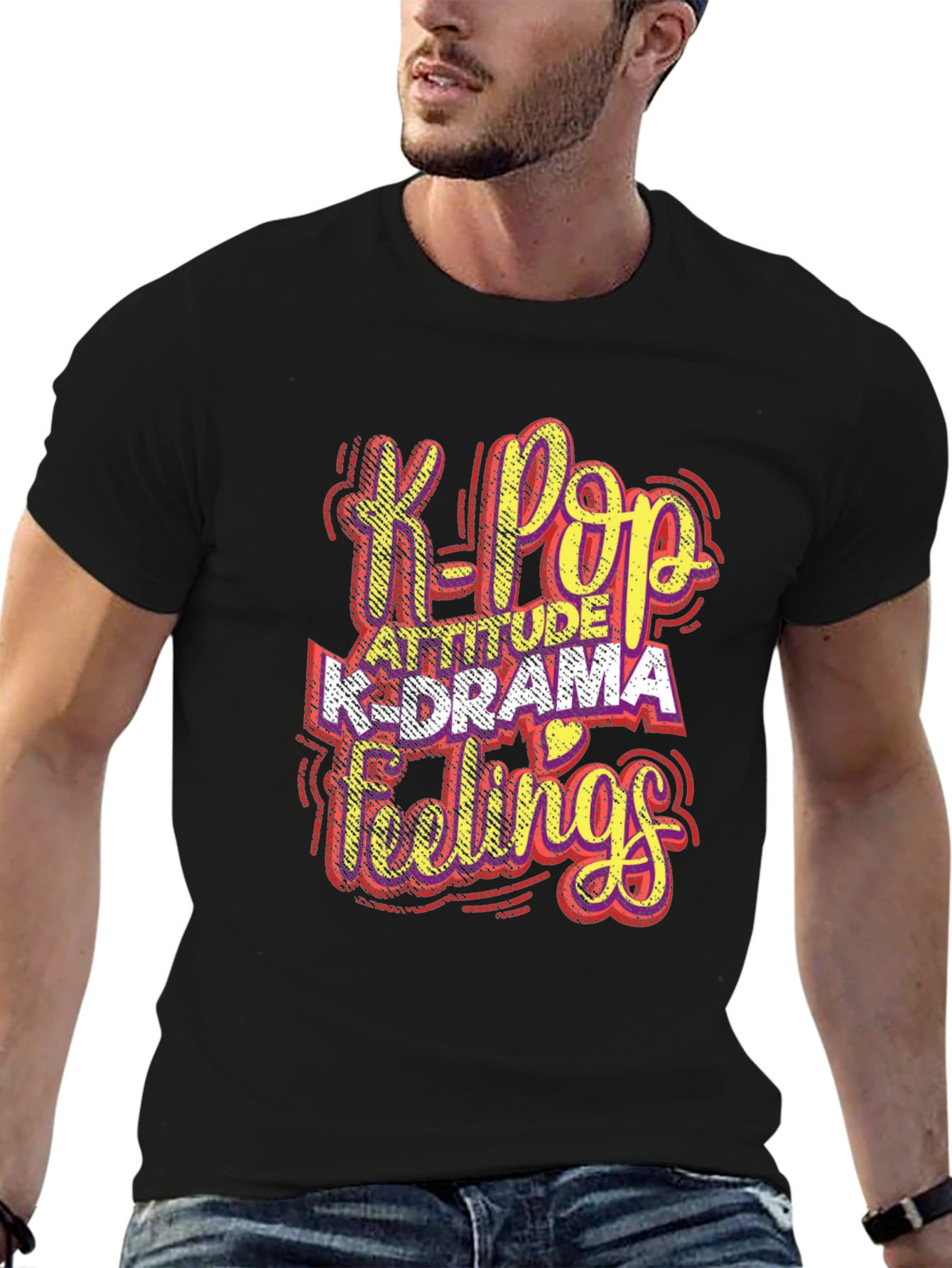 K-Pop Attitude T-Shirt - Korean Drama Fan Tee