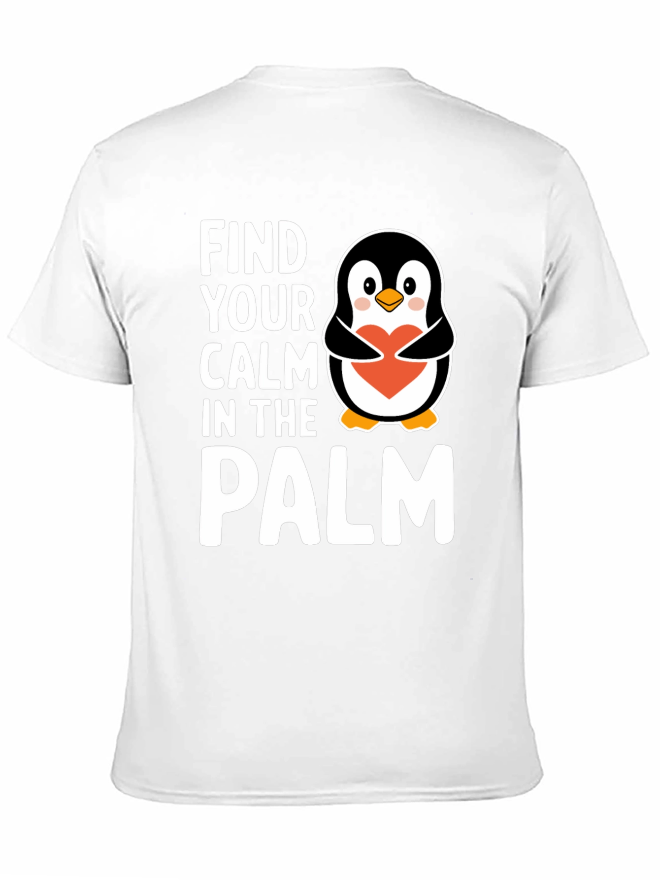 Find Your Calm Penguin T-Shirt - Unisex Cotton Tee
