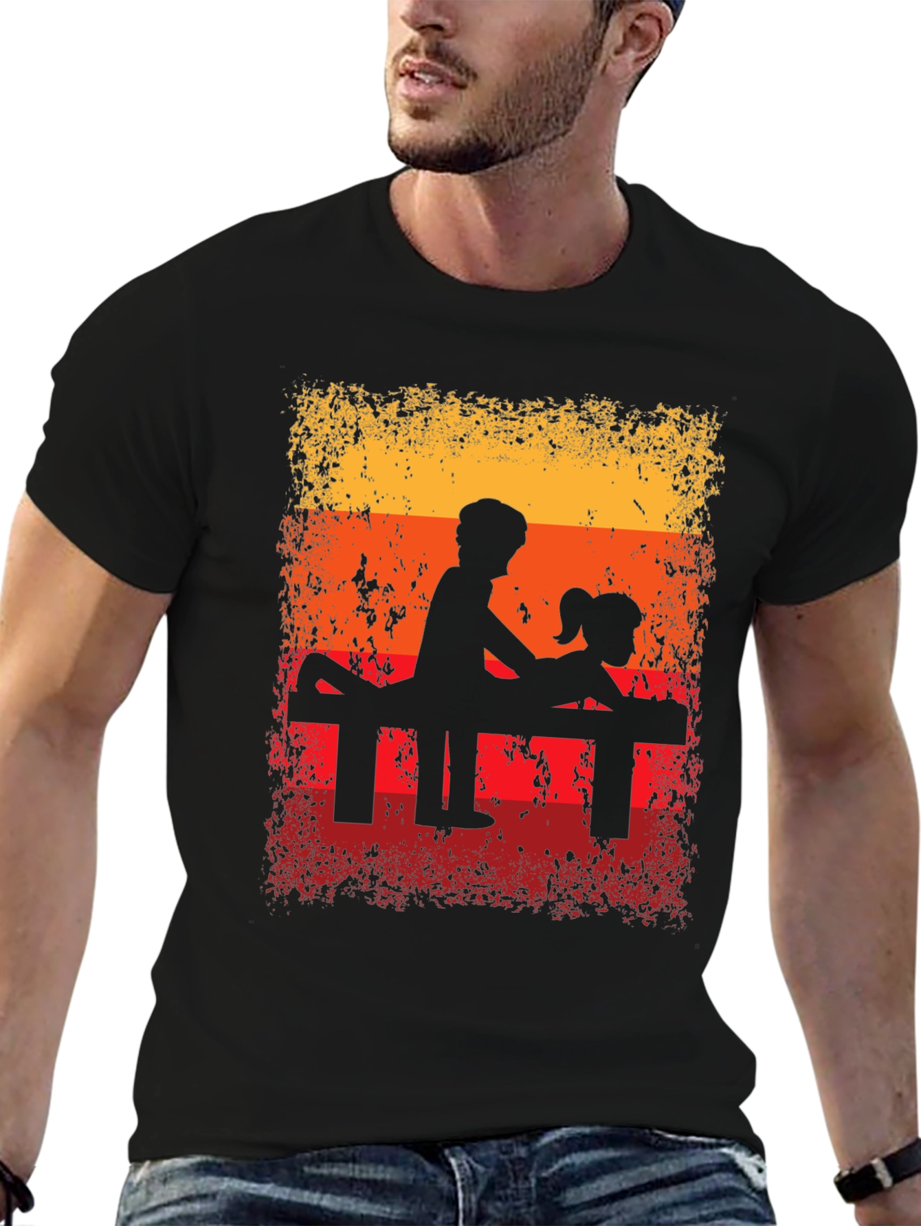 Retro Silhouette Graphic T-Shirt
