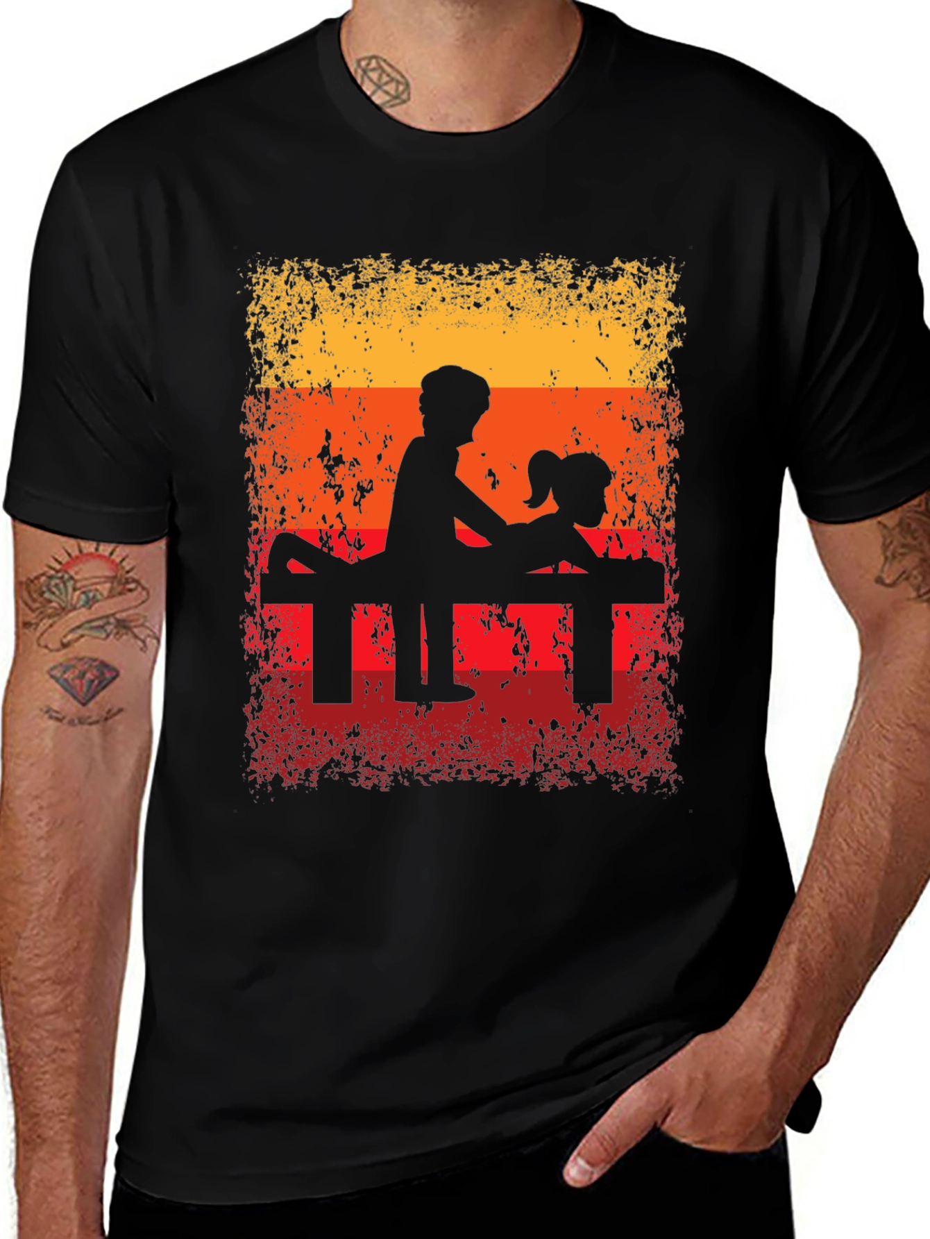 Retro Silhouette Graphic T-Shirt