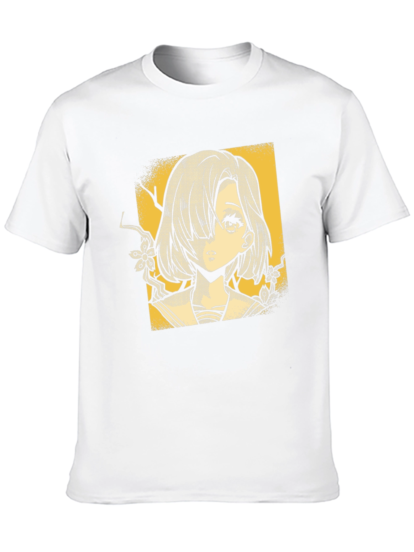 Anime Girl Graphic T-Shirt - Stylish Black Tee