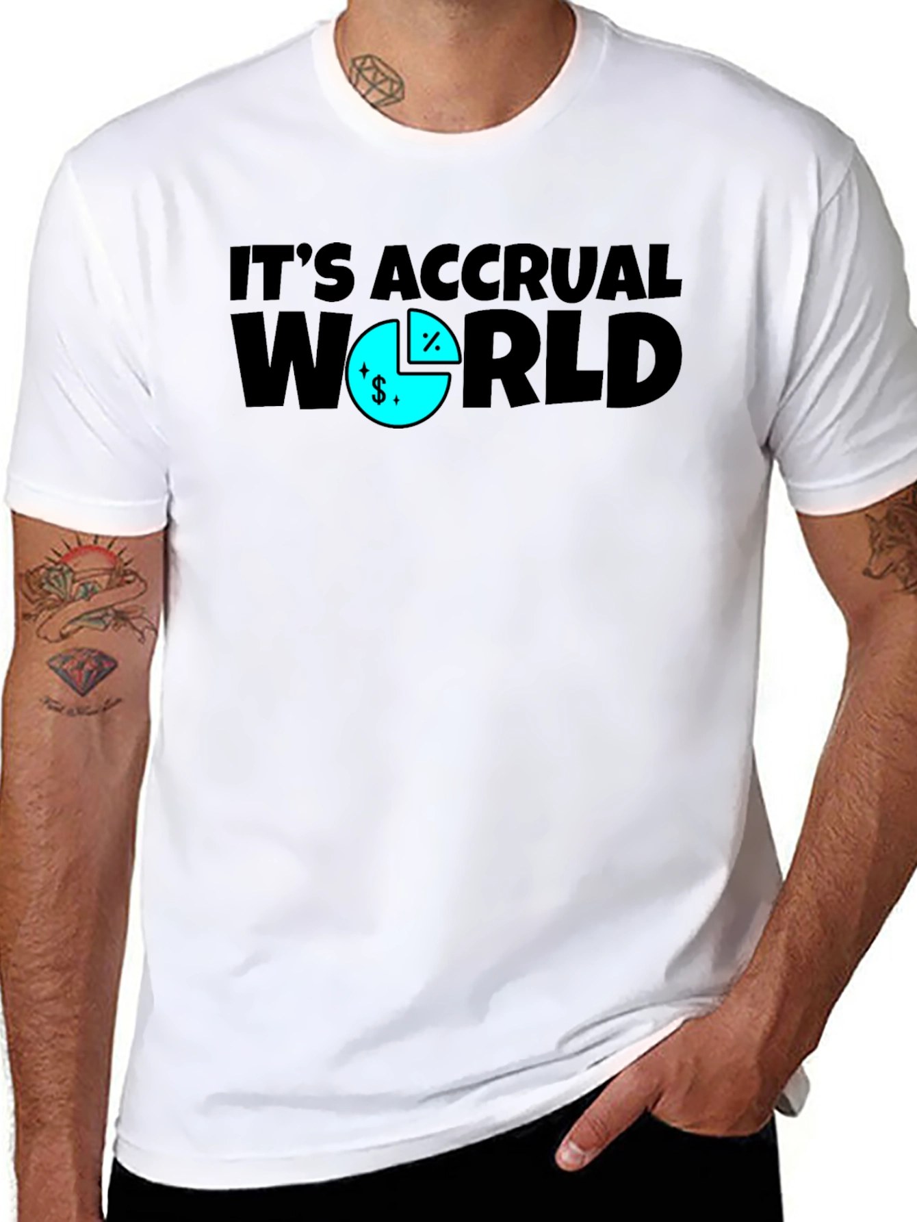 Its Accrual World Funny Accounting T-Shirt