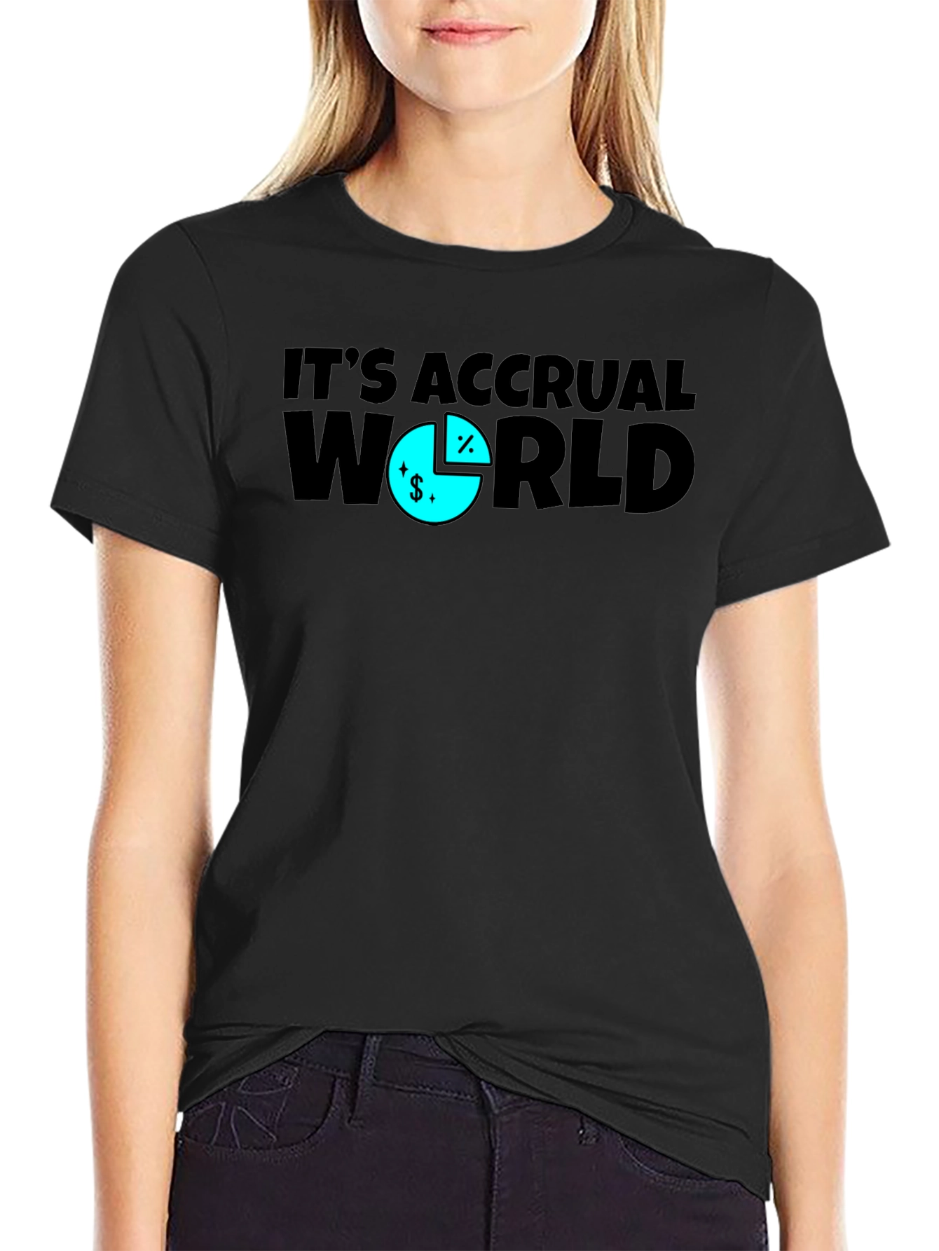 Its Accrual World Funny Accounting T-Shirt