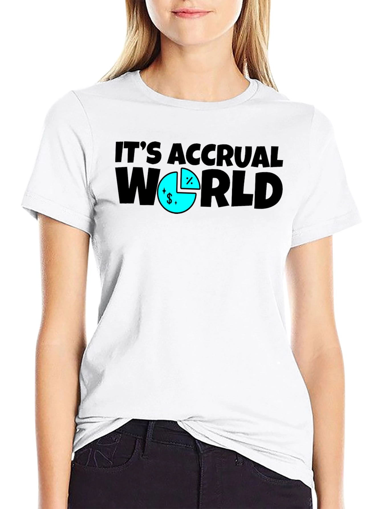 Its Accrual World Funny Accounting T-Shirt