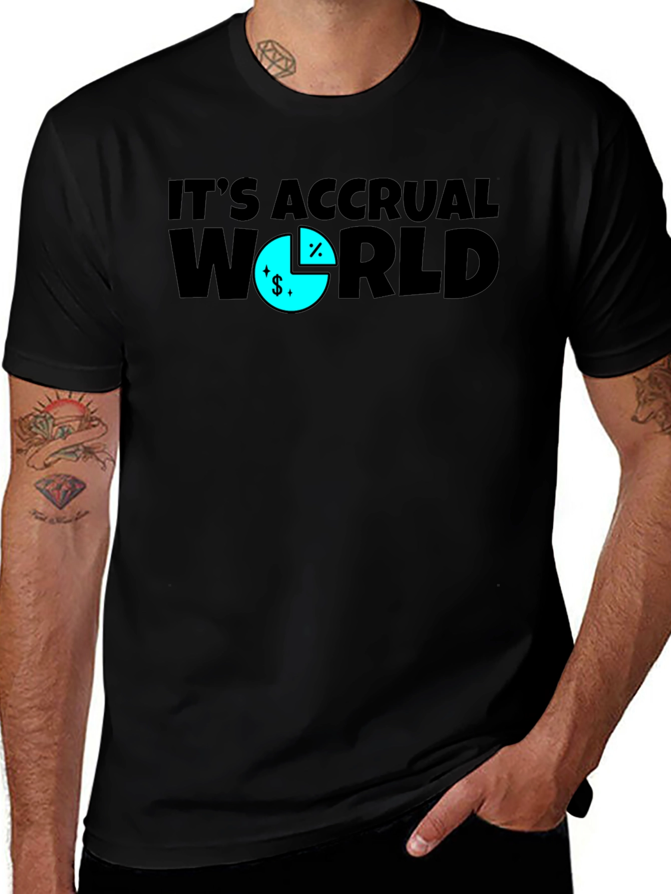 Its Accrual World Funny Accounting T-Shirt