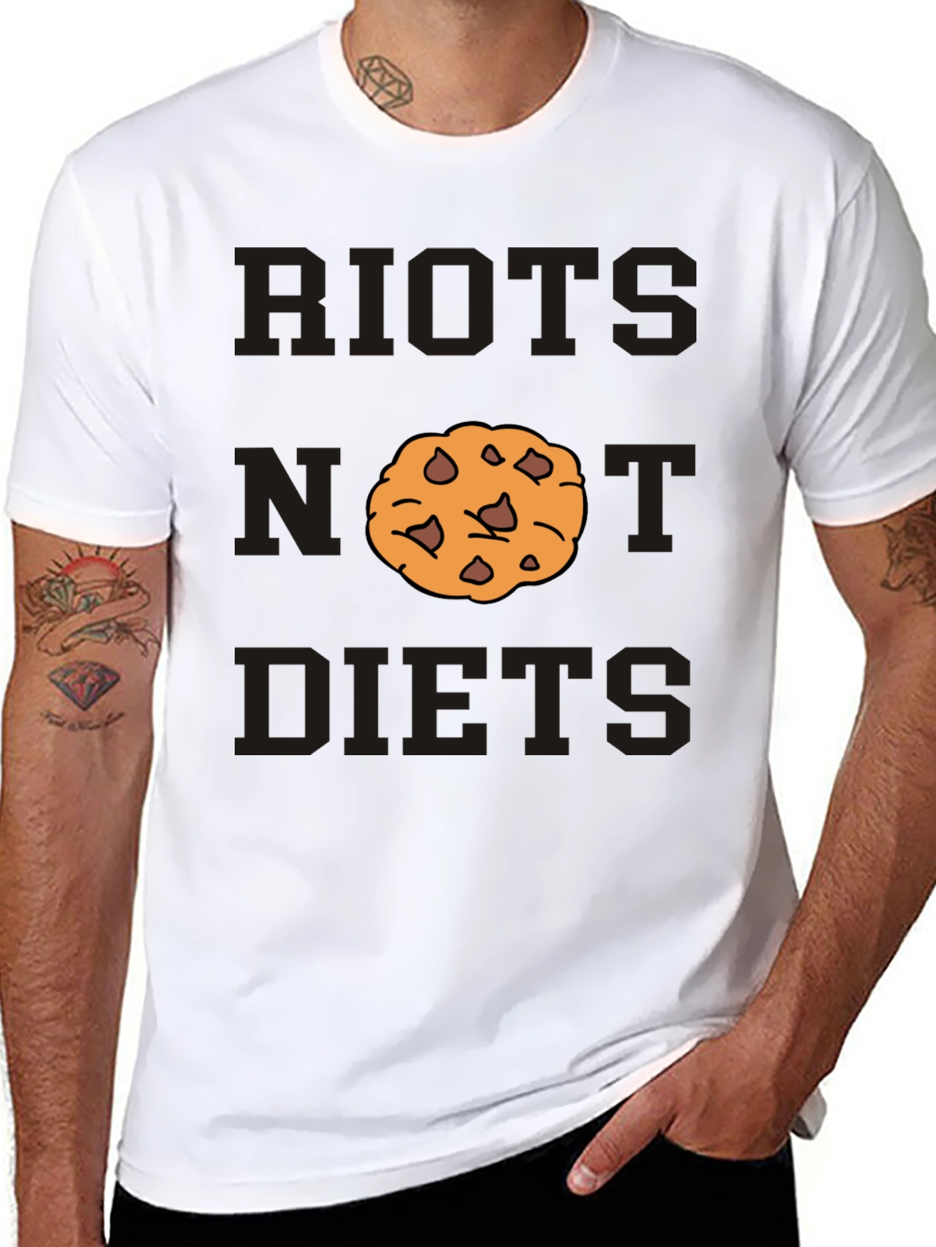 Riots Not Diets Cookie T-Shirt