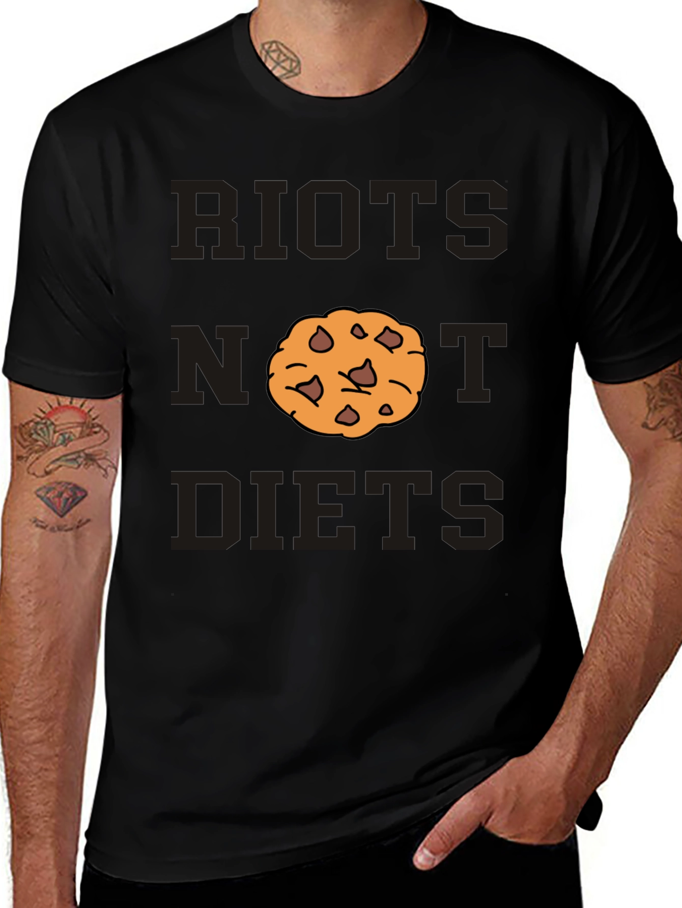 Riots Not Diets Cookie T-Shirt
