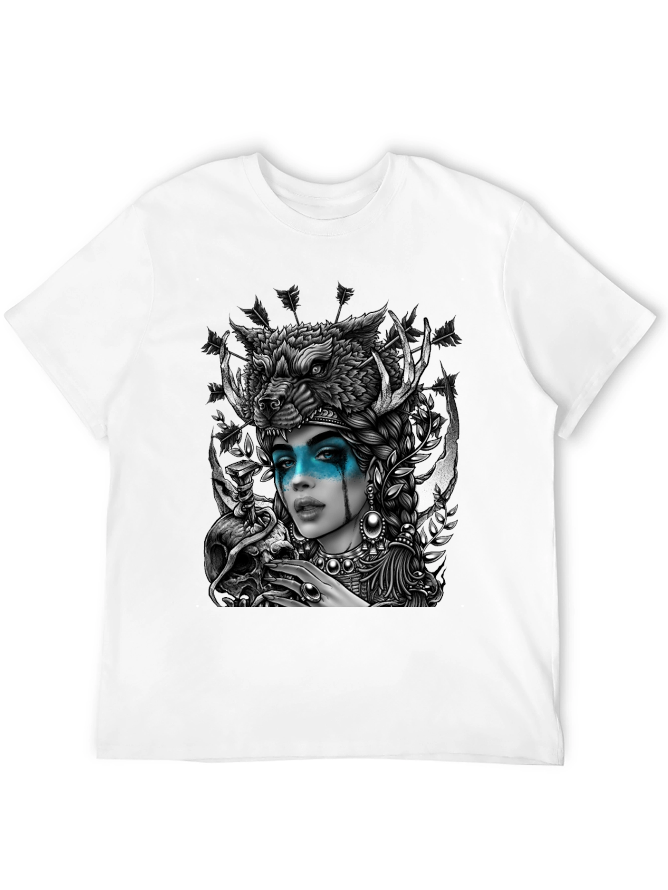 Wolf Headdress Goddess Graphic Tee