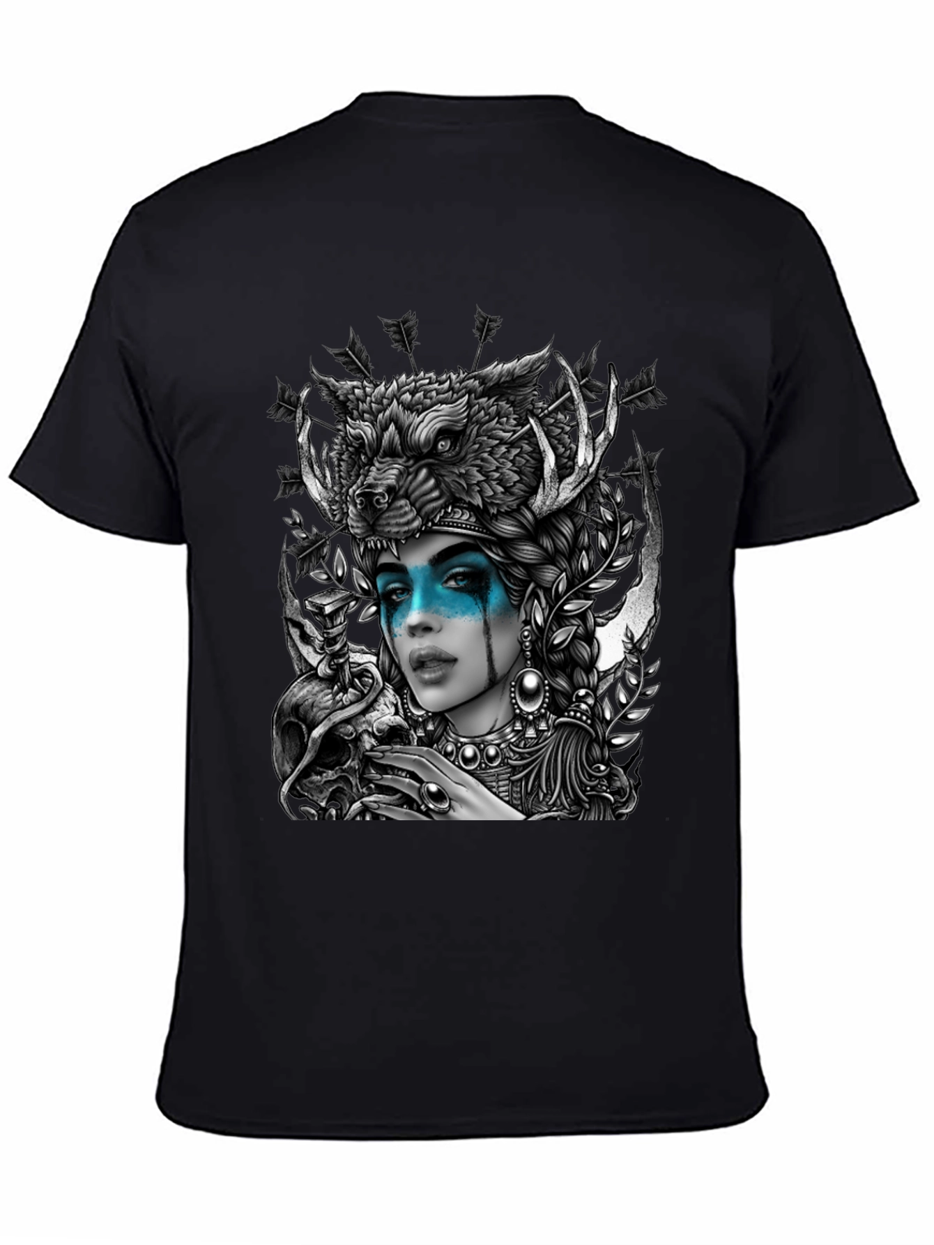 Wolf Headdress Goddess Graphic Tee