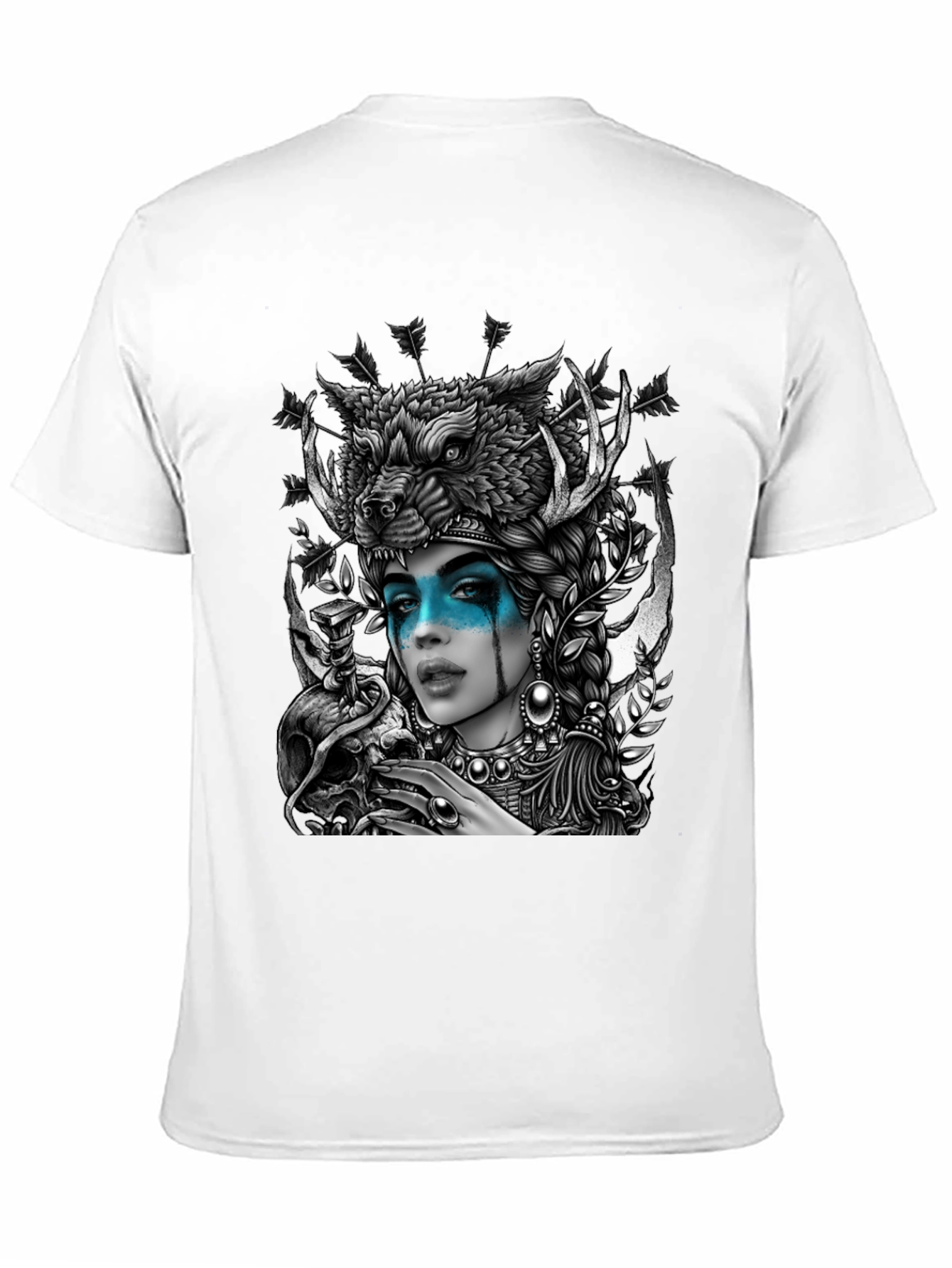 Wolf Headdress Goddess Graphic Tee