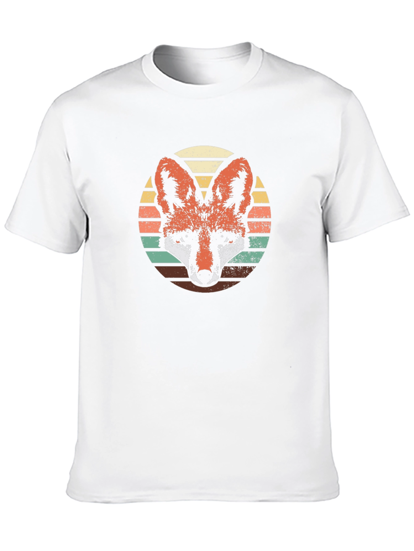Retro Fox Graphic Tee - Black
