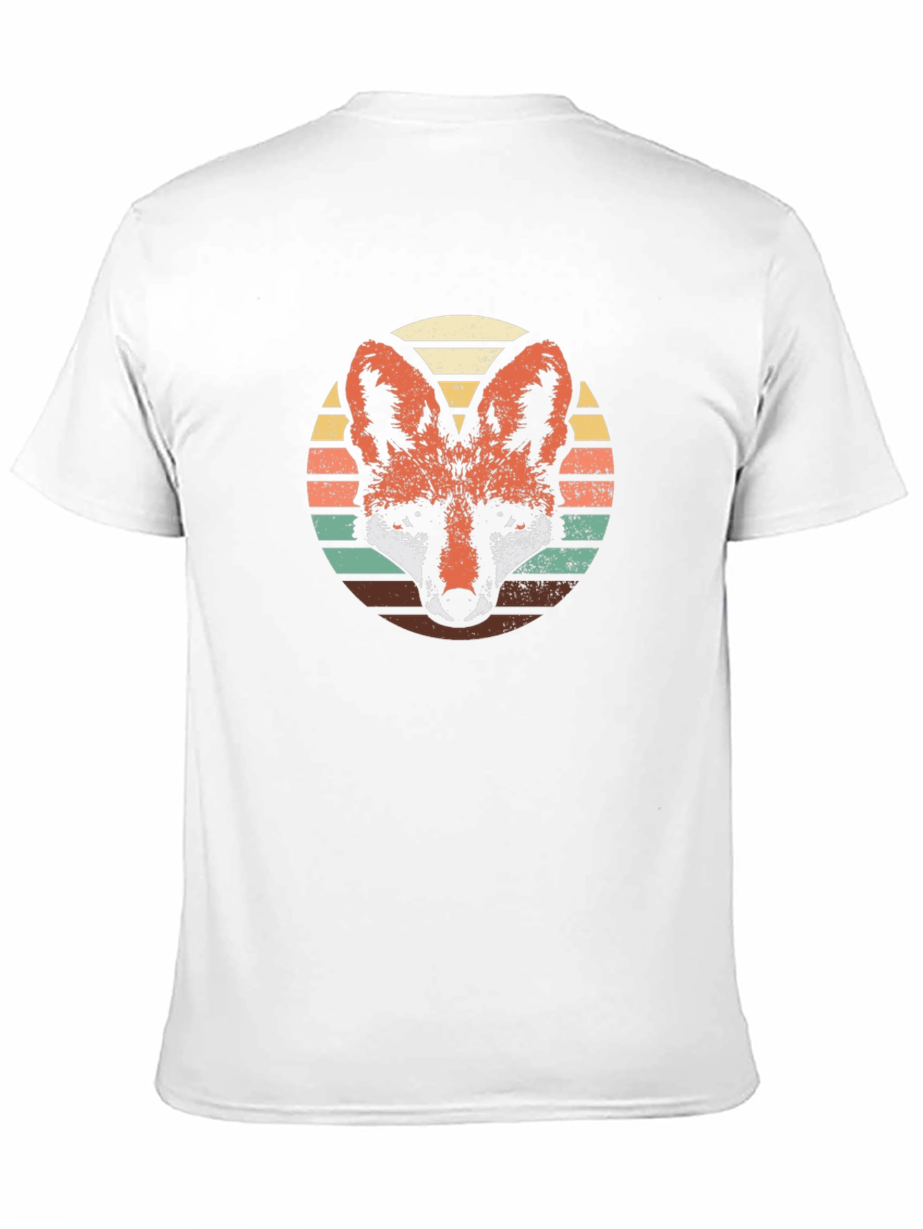 Retro Fox Graphic Tee - Black