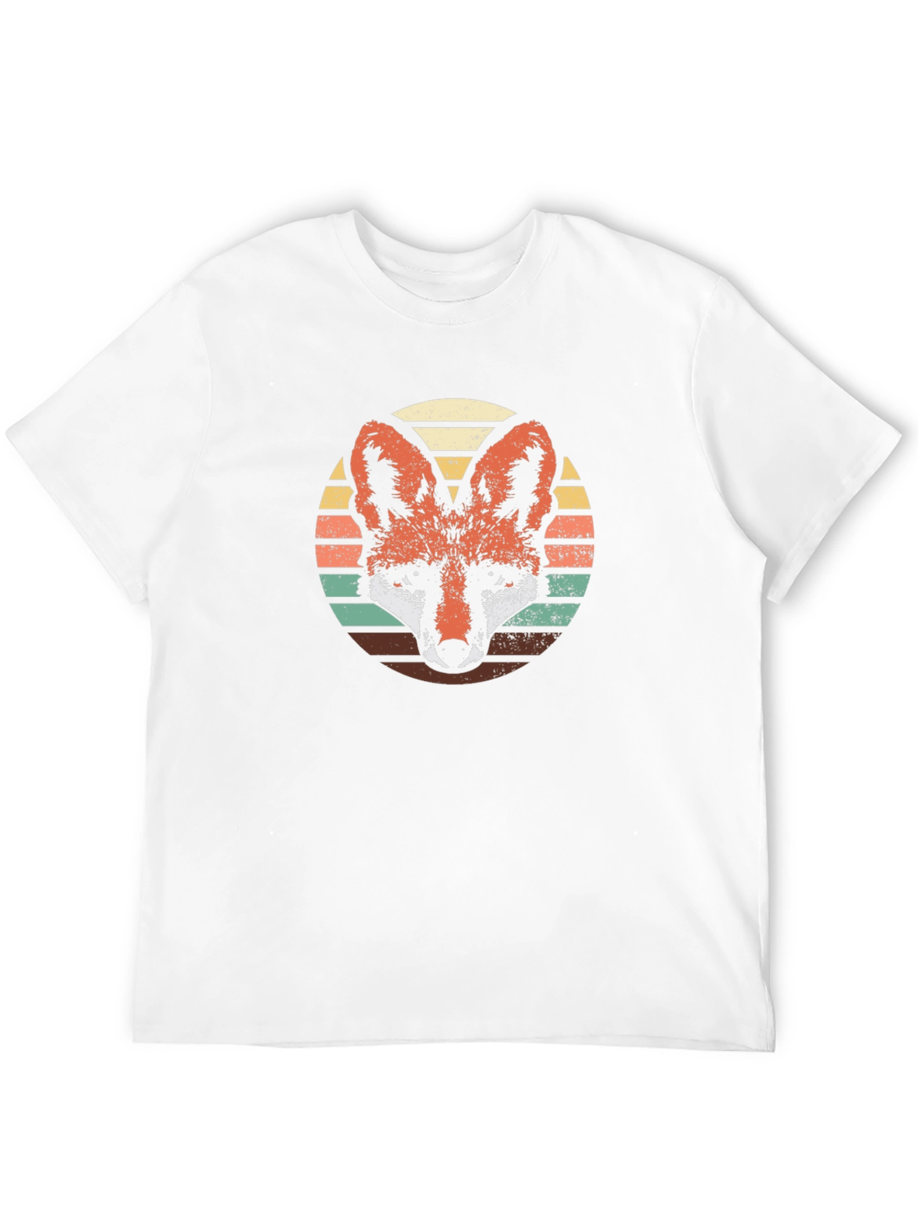 Retro Fox Graphic Tee - Black