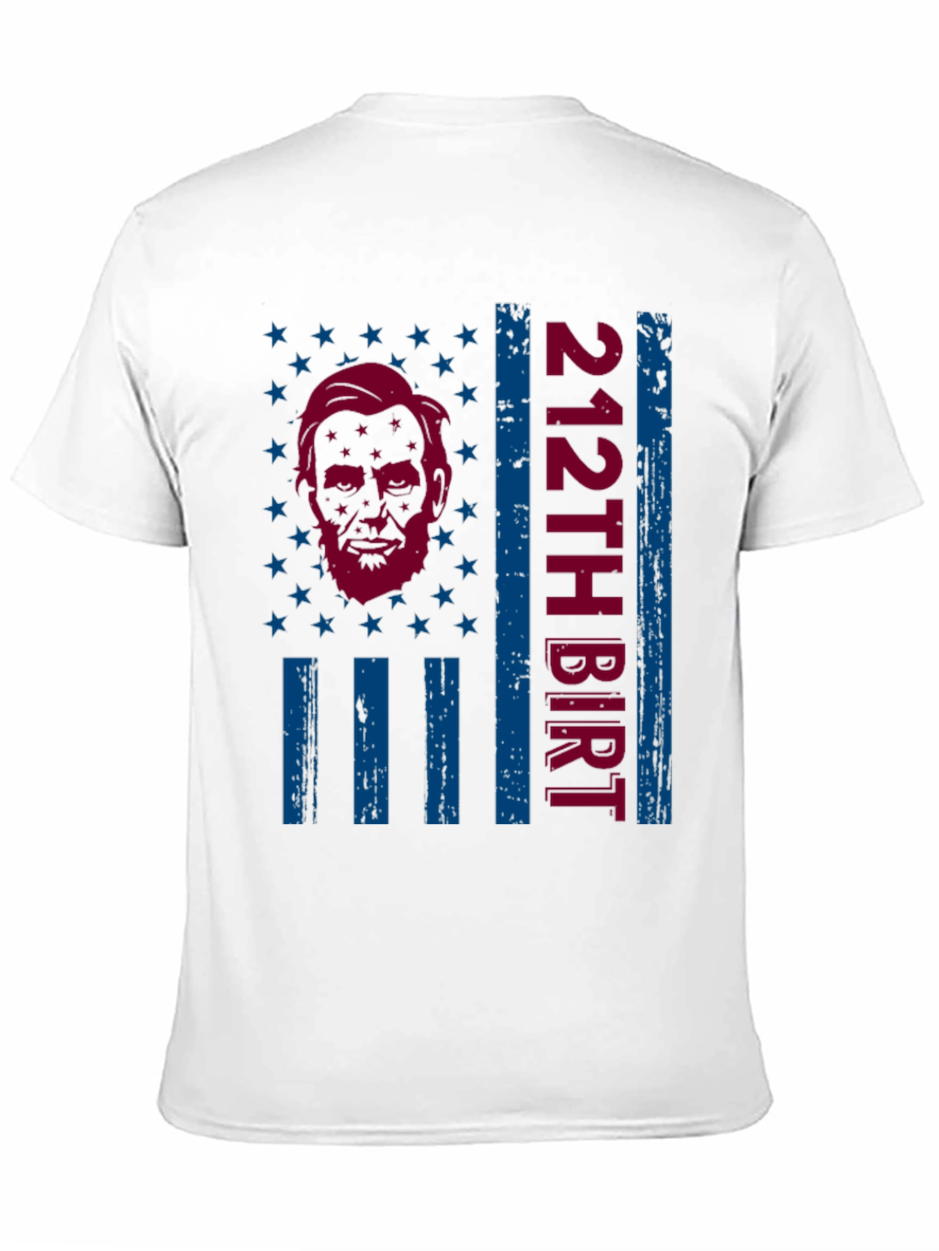 Lincoln 212th Birthday Patriotic T-Shirt