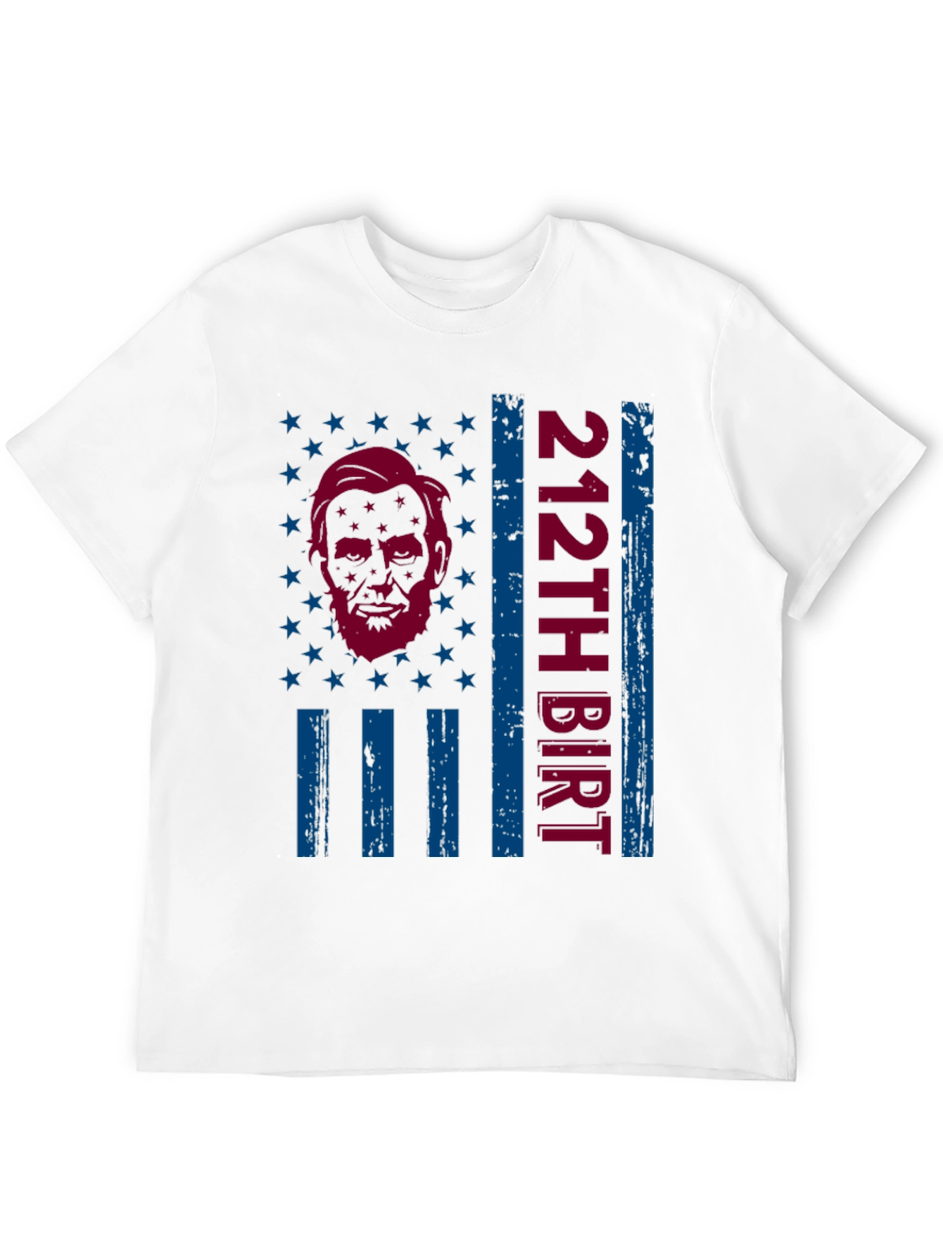 Lincoln 212th Birthday Patriotic T-Shirt