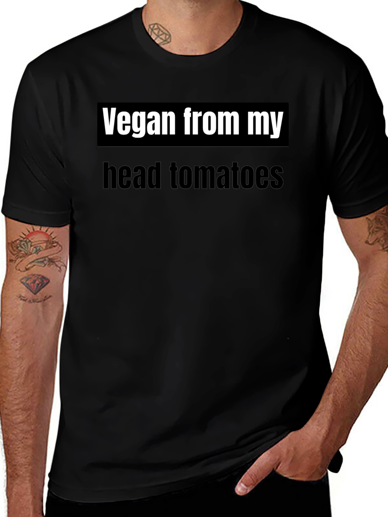 Vegan From My Head Tomatoes T-Shirt