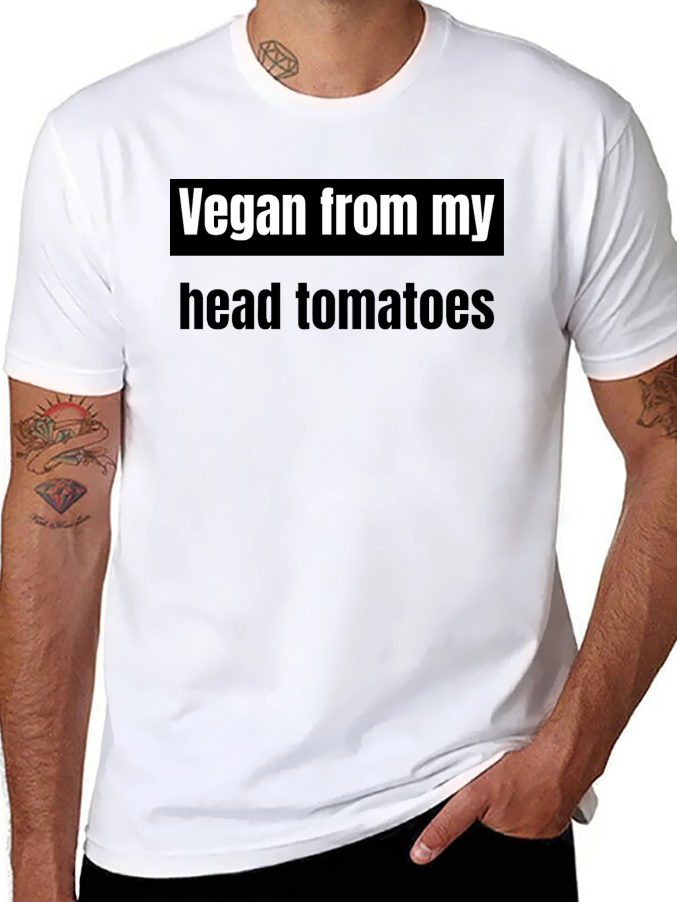 Vegan From My Head Tomatoes T-Shirt