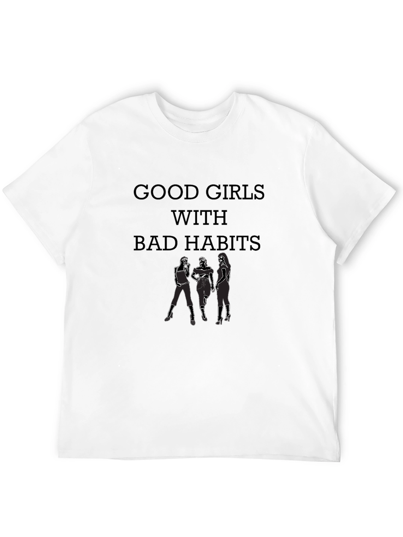 Good Girls With Bad Habits Black T-Shirt
