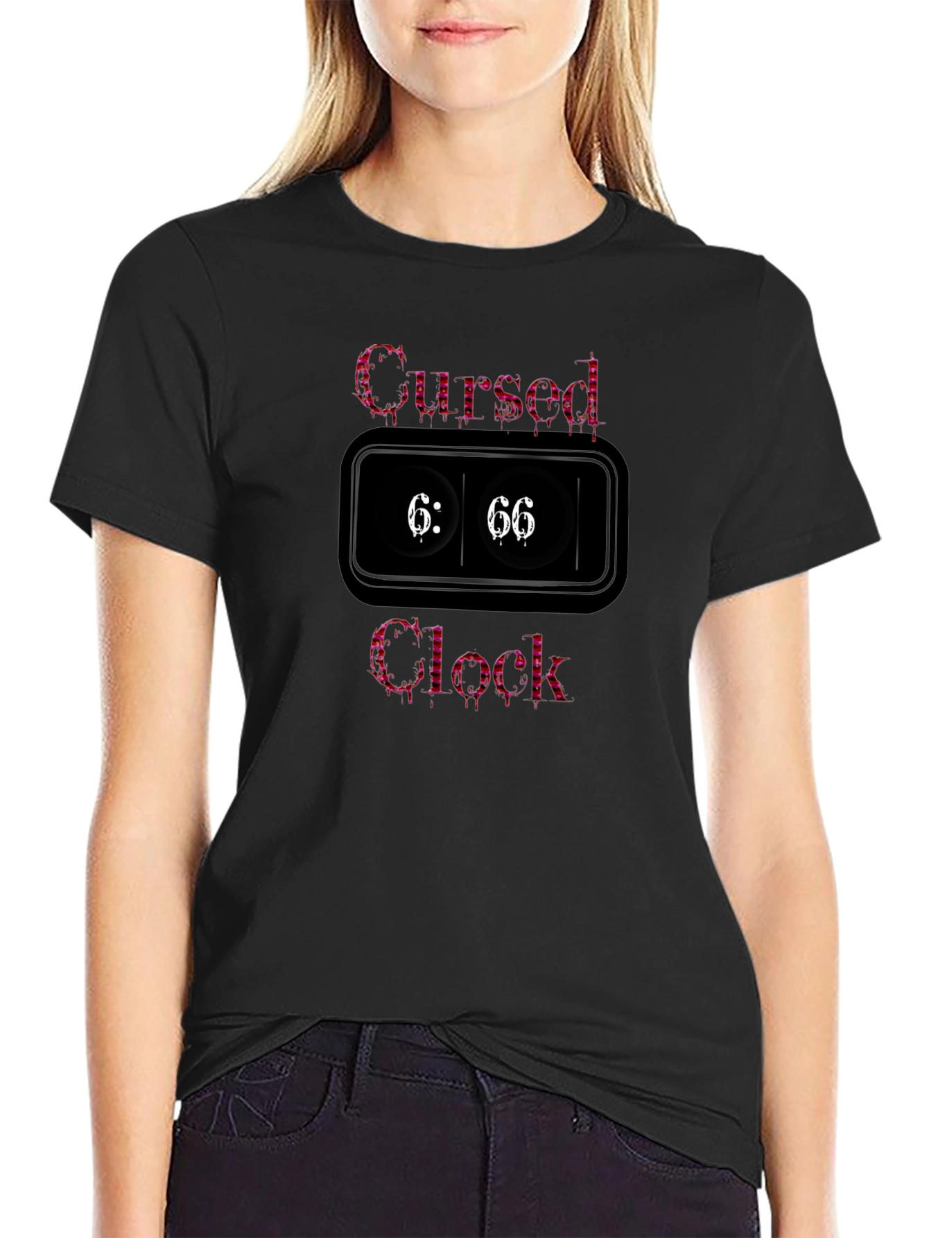 Cursed Clock T-Shirt - 6:66 Design