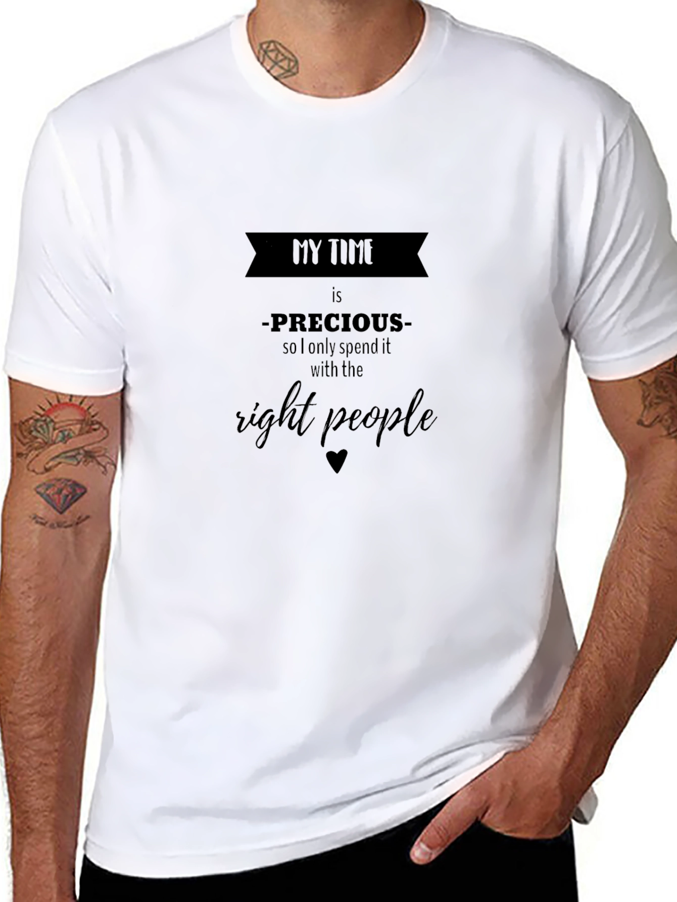My Time is Precious Black T-Shirt