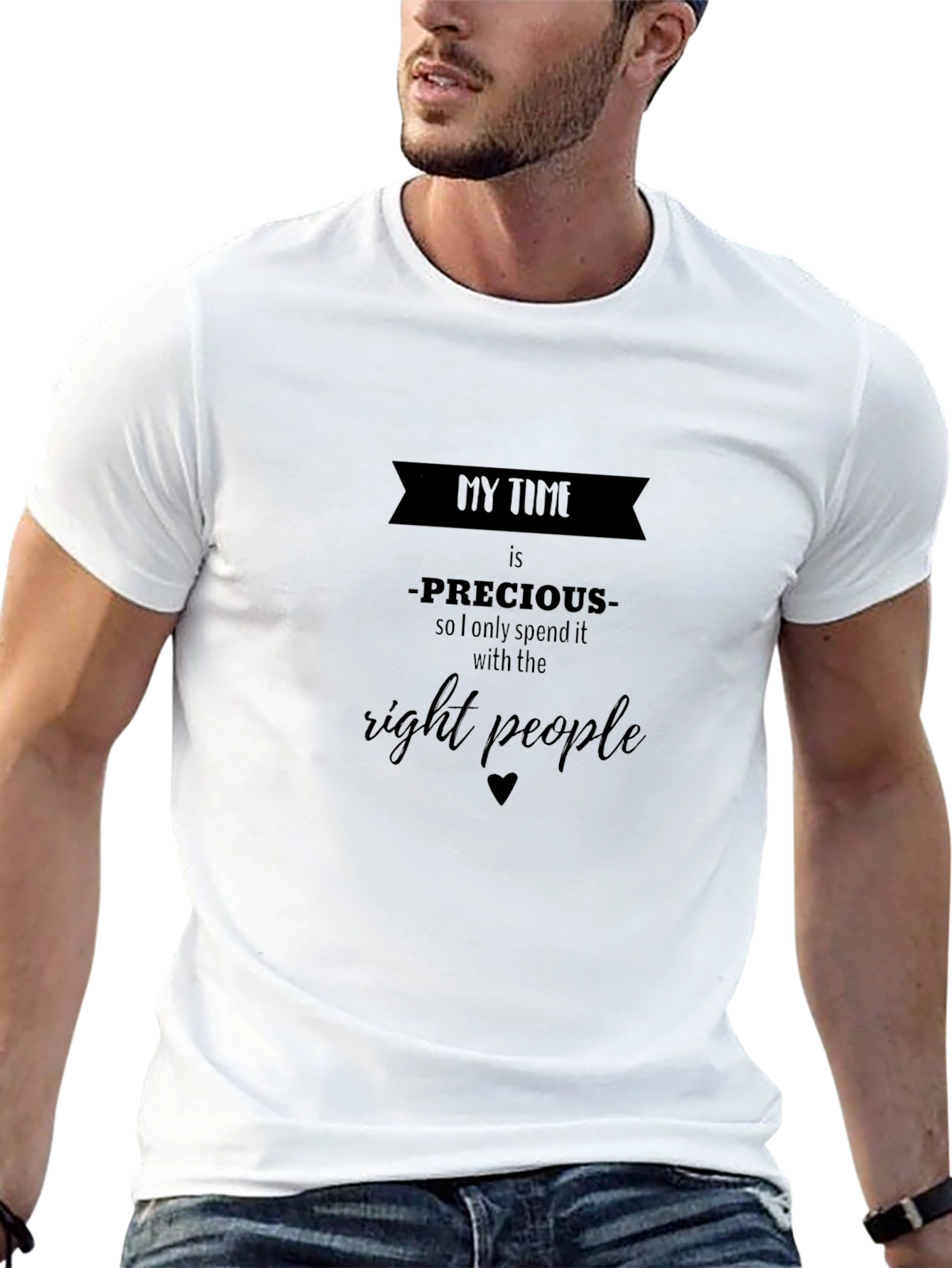 My Time is Precious Black T-Shirt