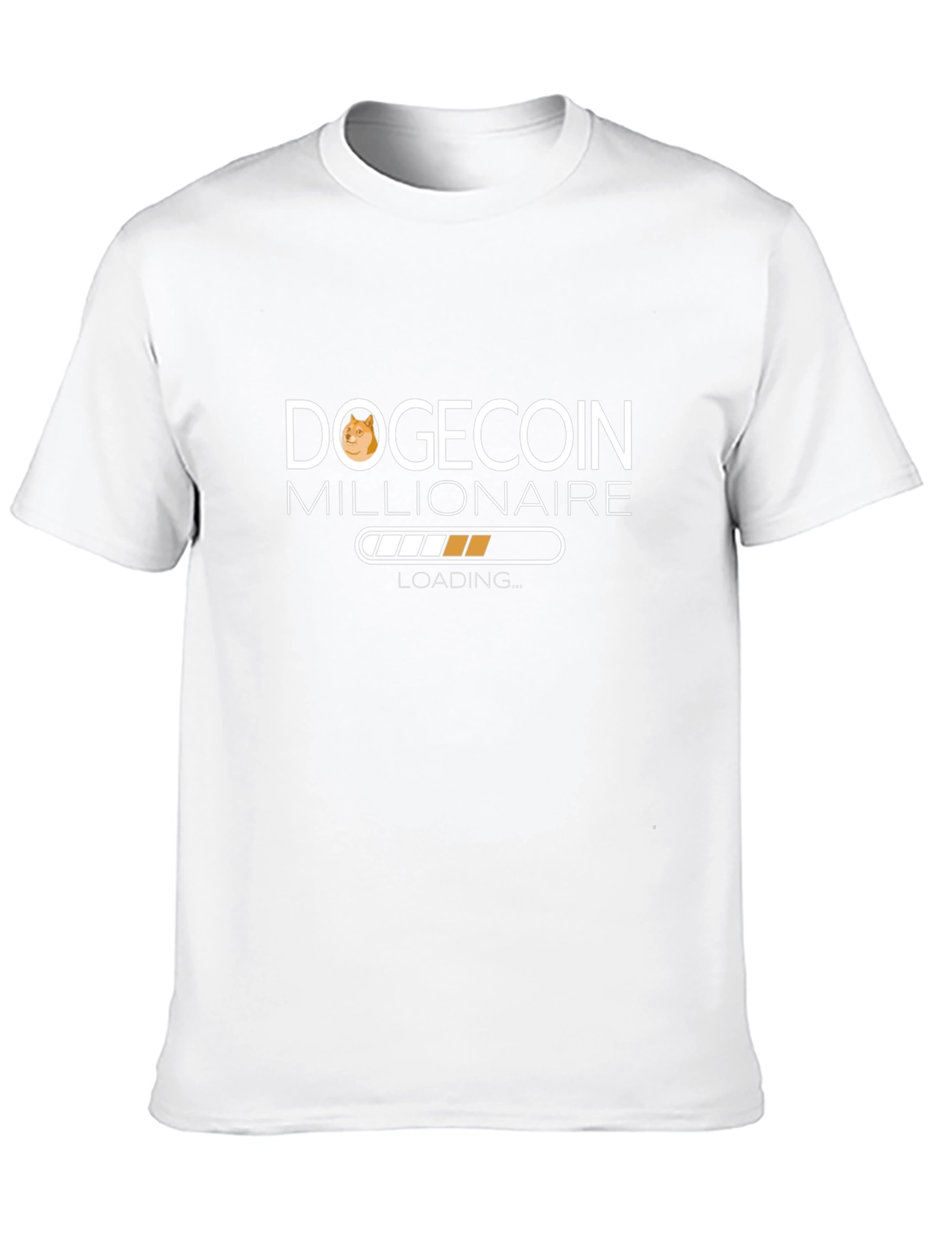 Dogecoin Millionaire Loading Black T-Shirt