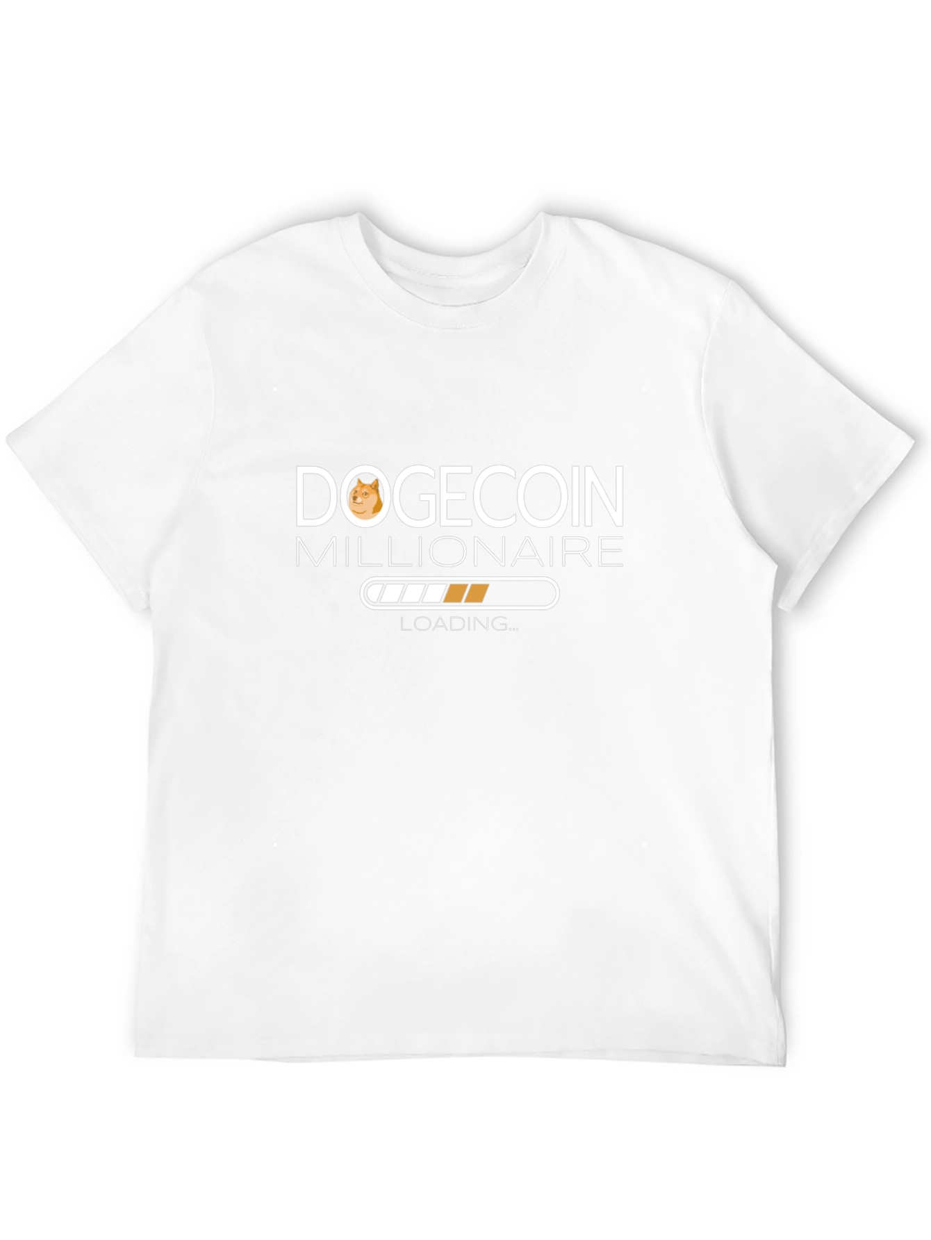 Dogecoin Millionaire Loading Black T-Shirt