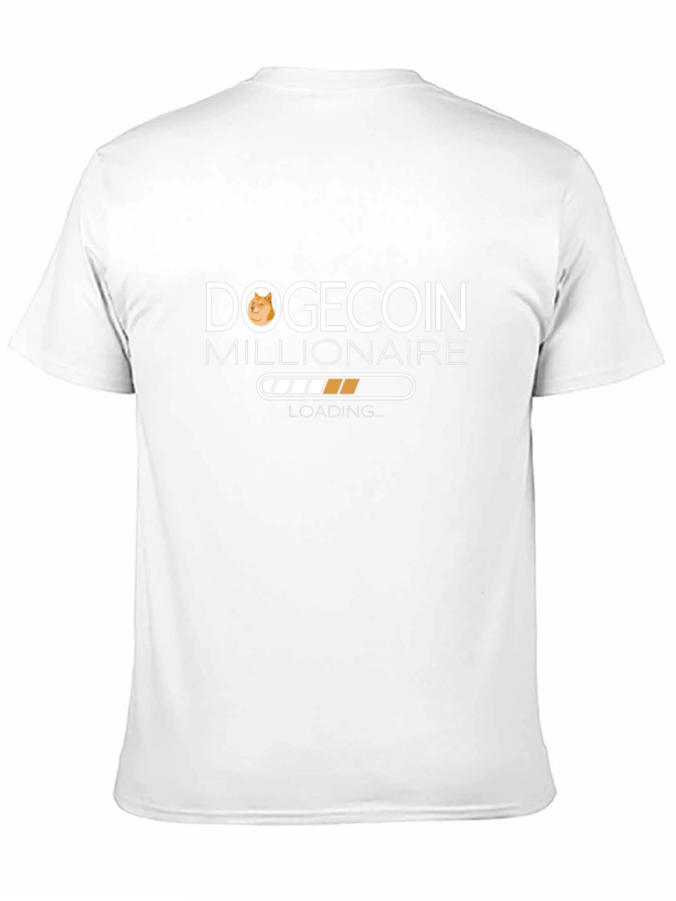 Dogecoin Millionaire Loading Black T-Shirt