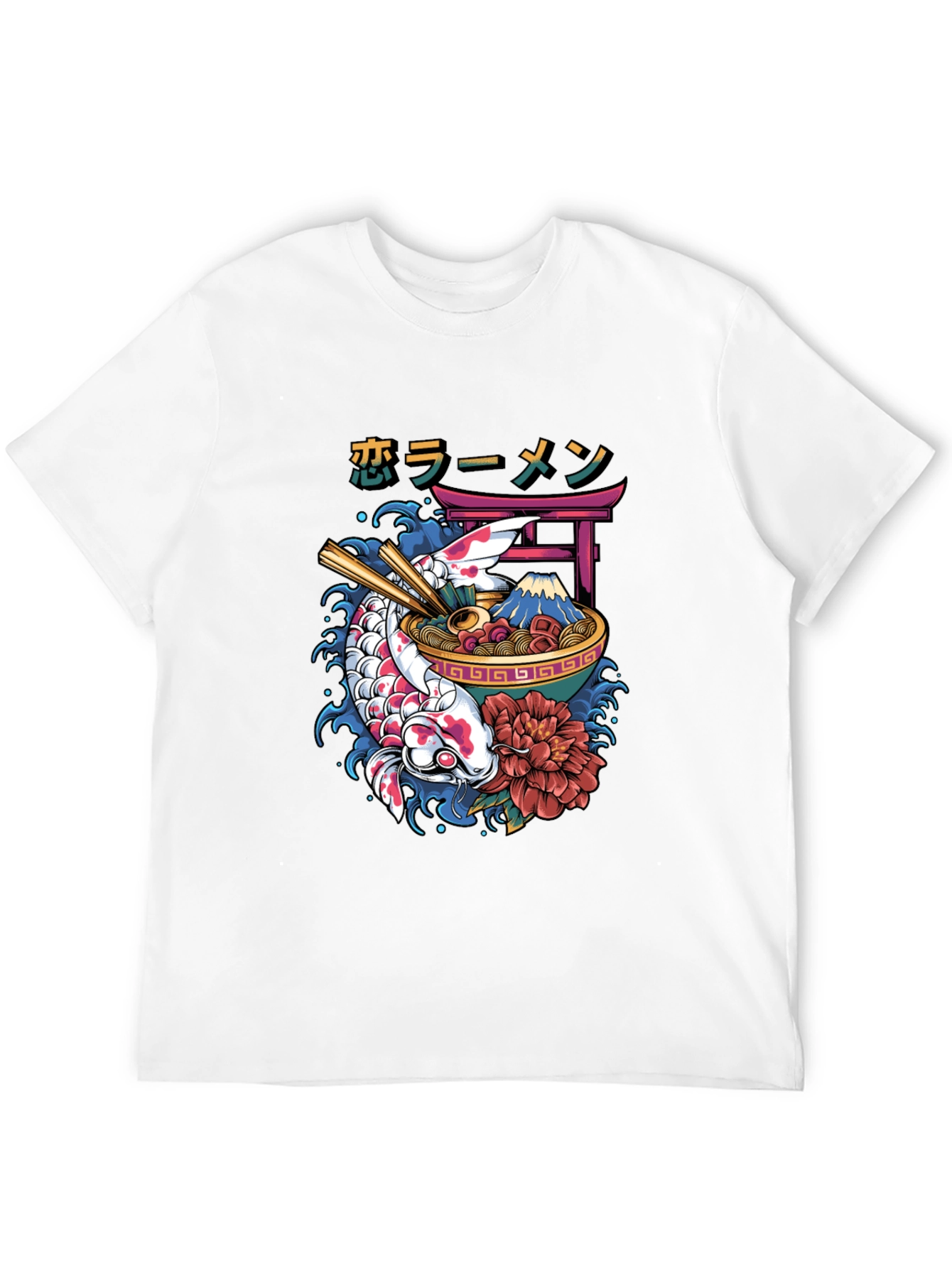 Koi Ramen Graphic Tee - Japanese Inspired Design