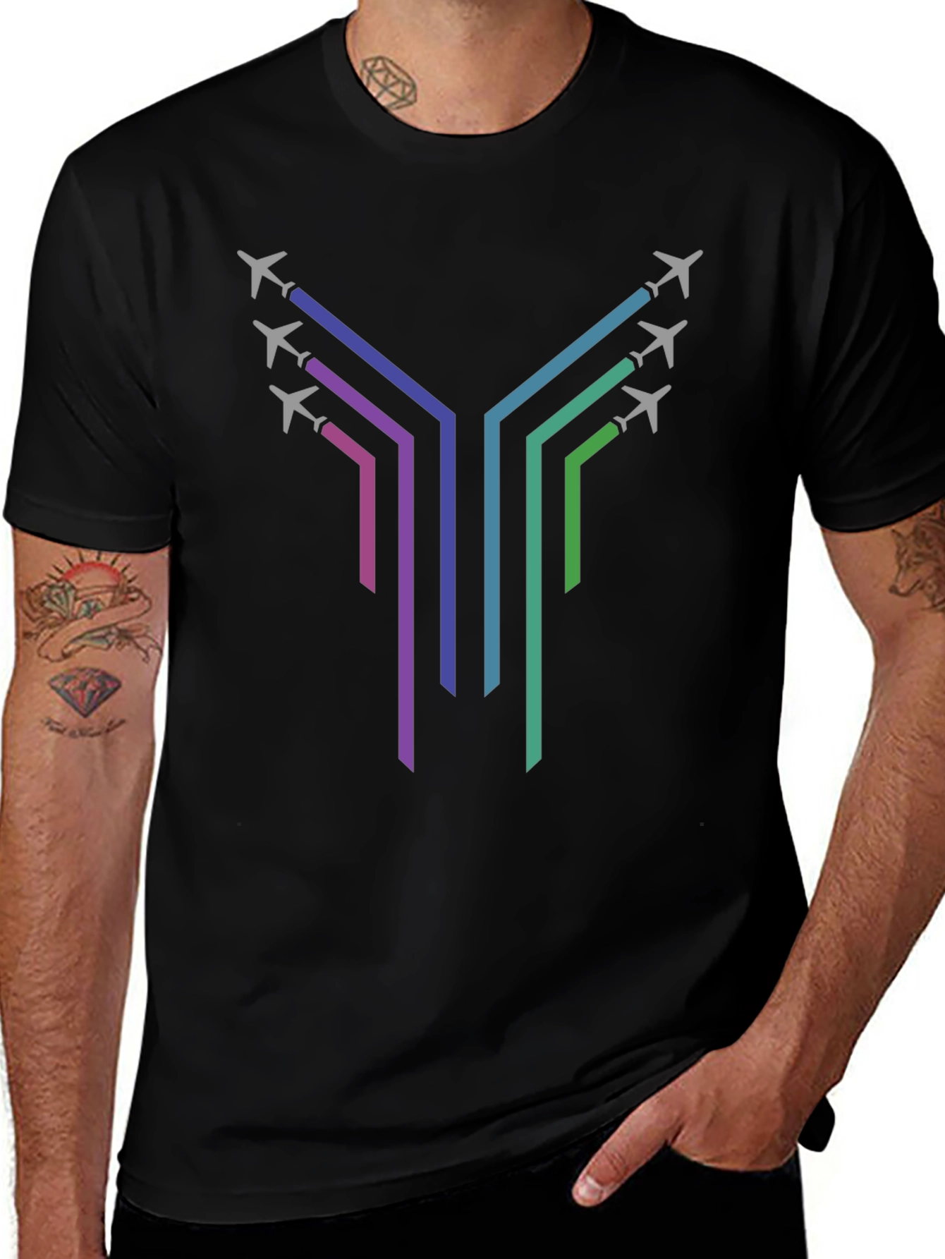 Aviation T-Shirt - Modern Airplane Design