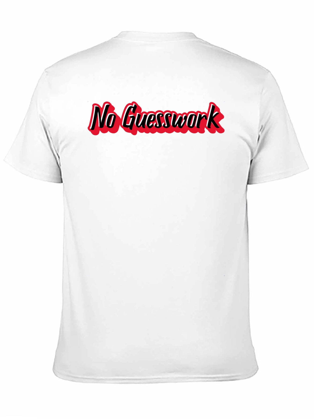 No Guesswork Black Graphic Tee