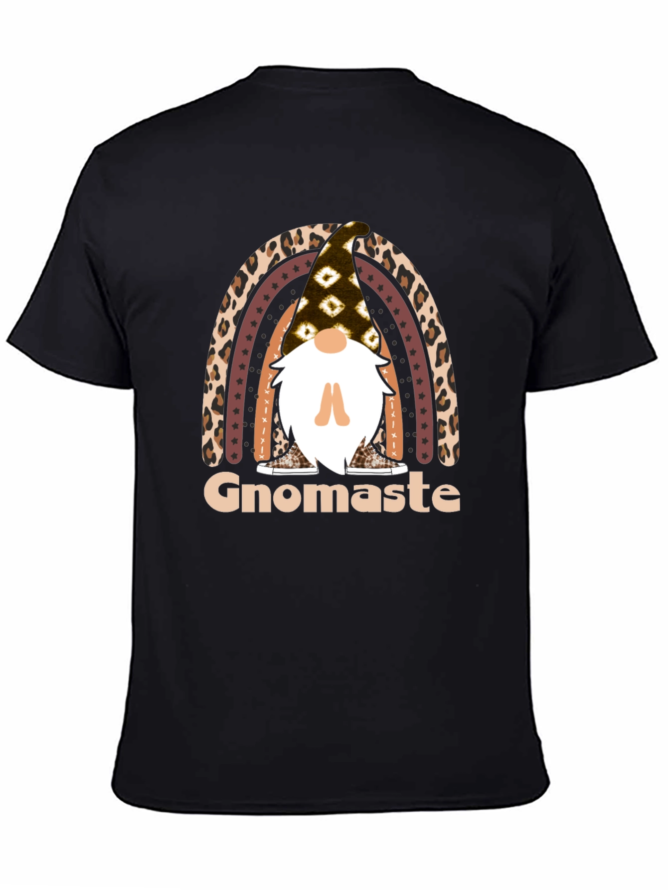 Gnomaste T-Shirt - Yoga Gnome Rainbow Tee