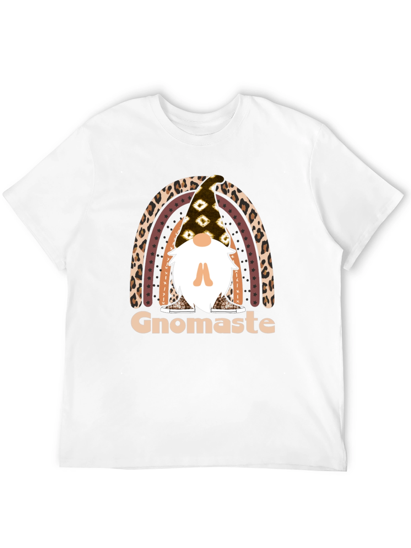 Gnomaste T-Shirt - Yoga Gnome Rainbow Tee