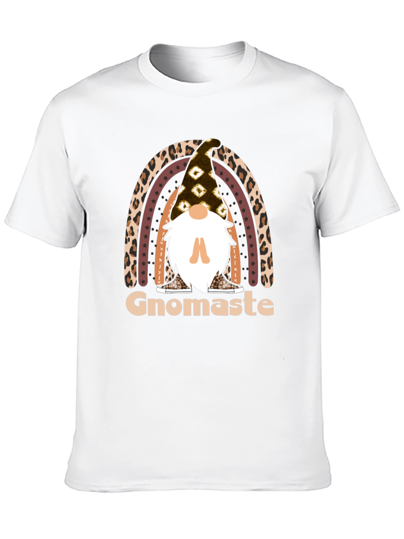 Gnomaste T-Shirt - Yoga Gnome Rainbow Tee