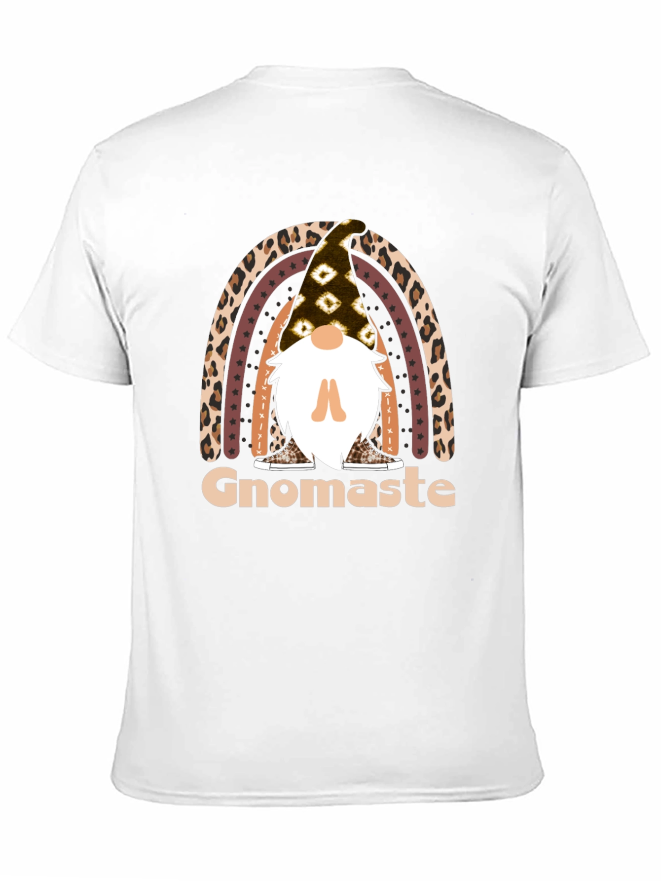 Gnomaste T-Shirt - Yoga Gnome Rainbow Tee
